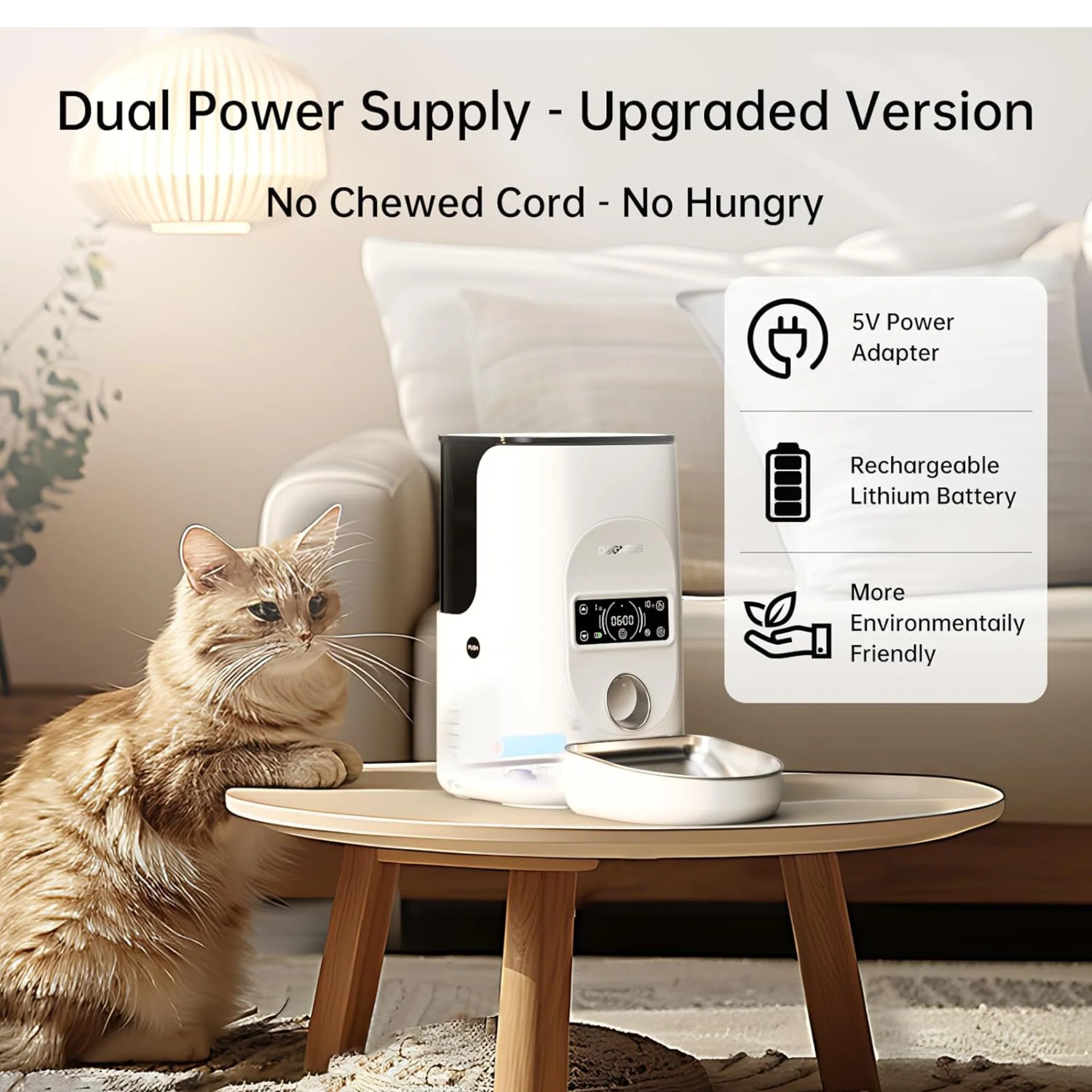 Dogness Rover Automatic Food Feeder For Pets White - 4 Litters - Image 7