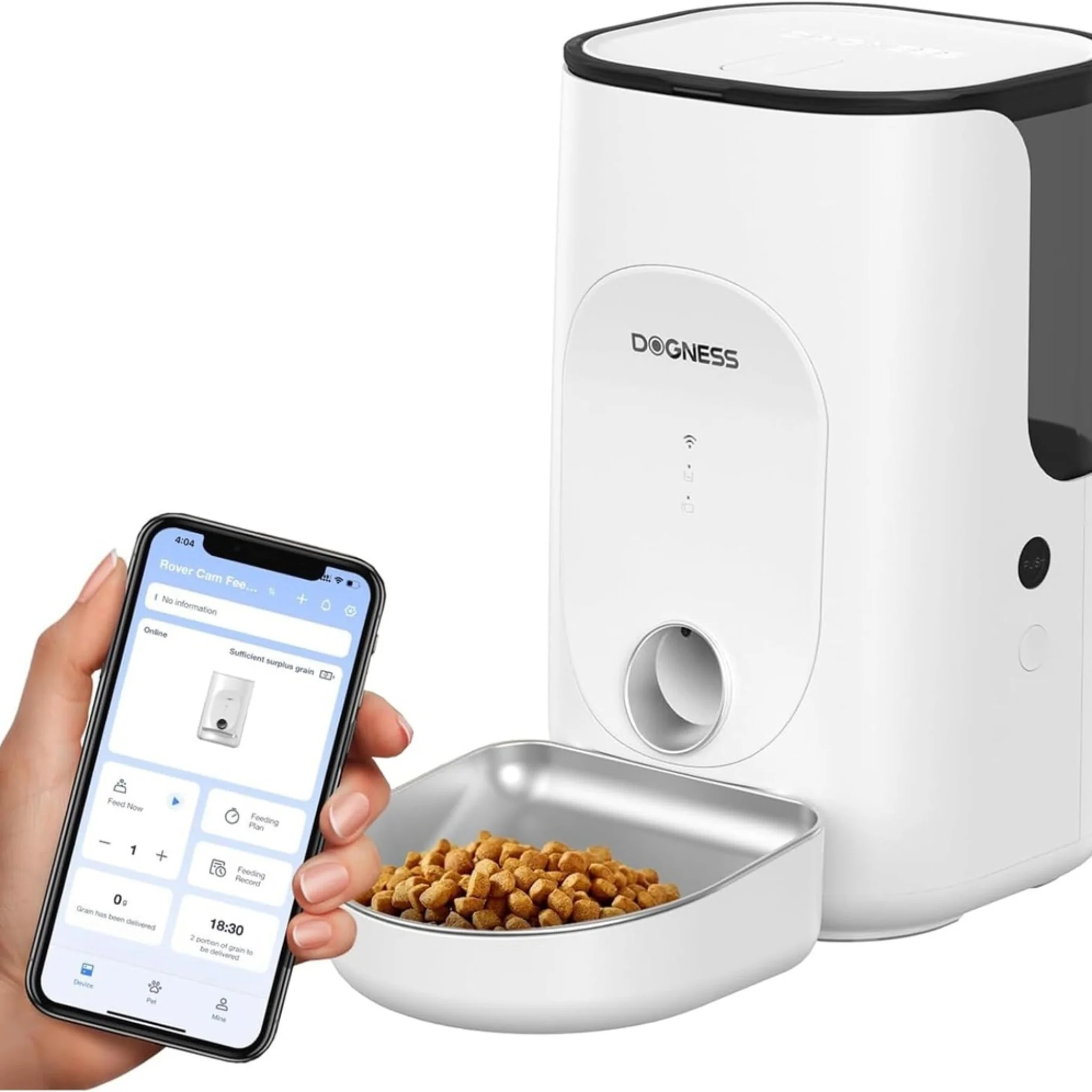 Dogness Rover Smart Feeder For Pets App Controlled White - 4 Liters - Image 11