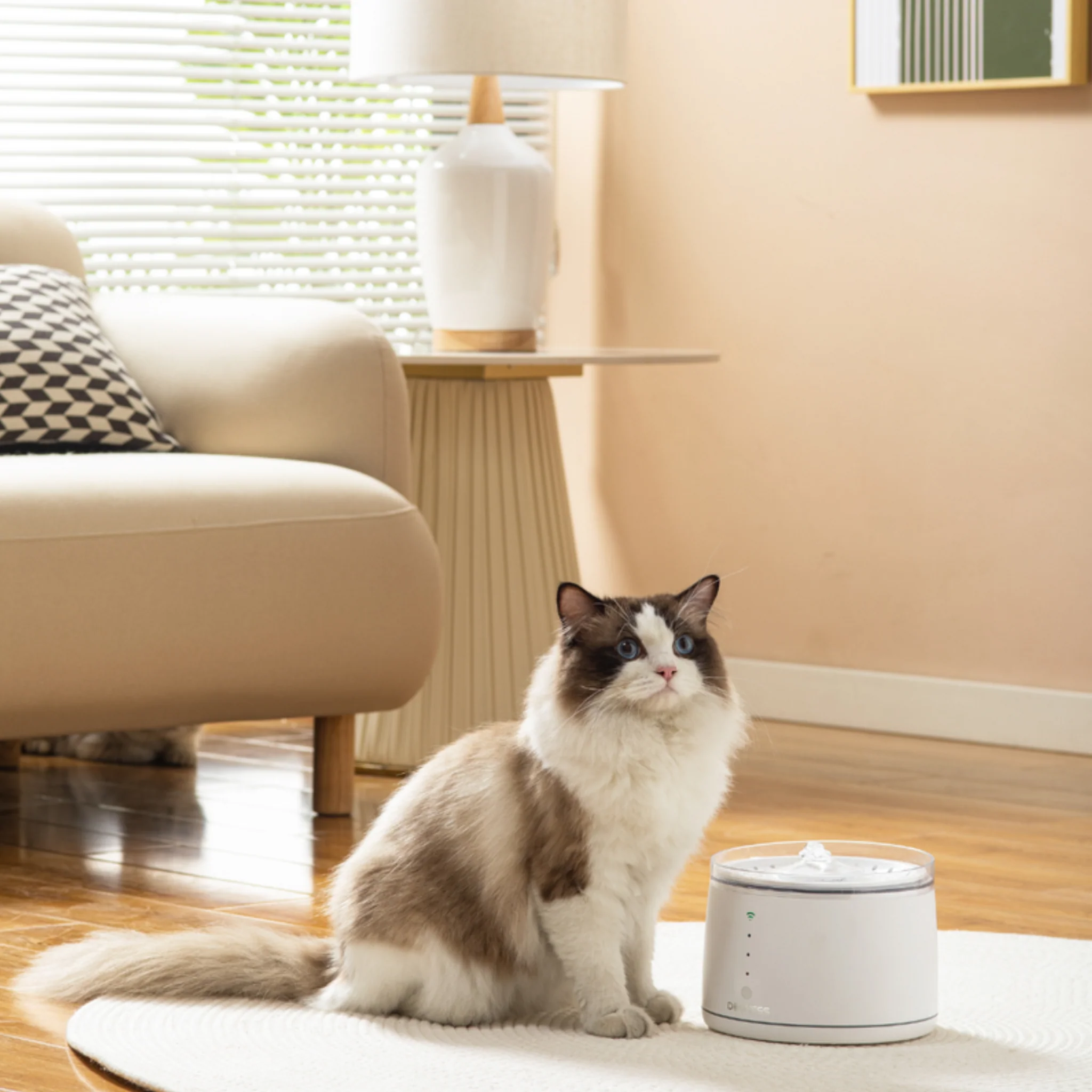 Dogness Smart Water Feeder For Pets App Controlled White - 1.8L - Image 9