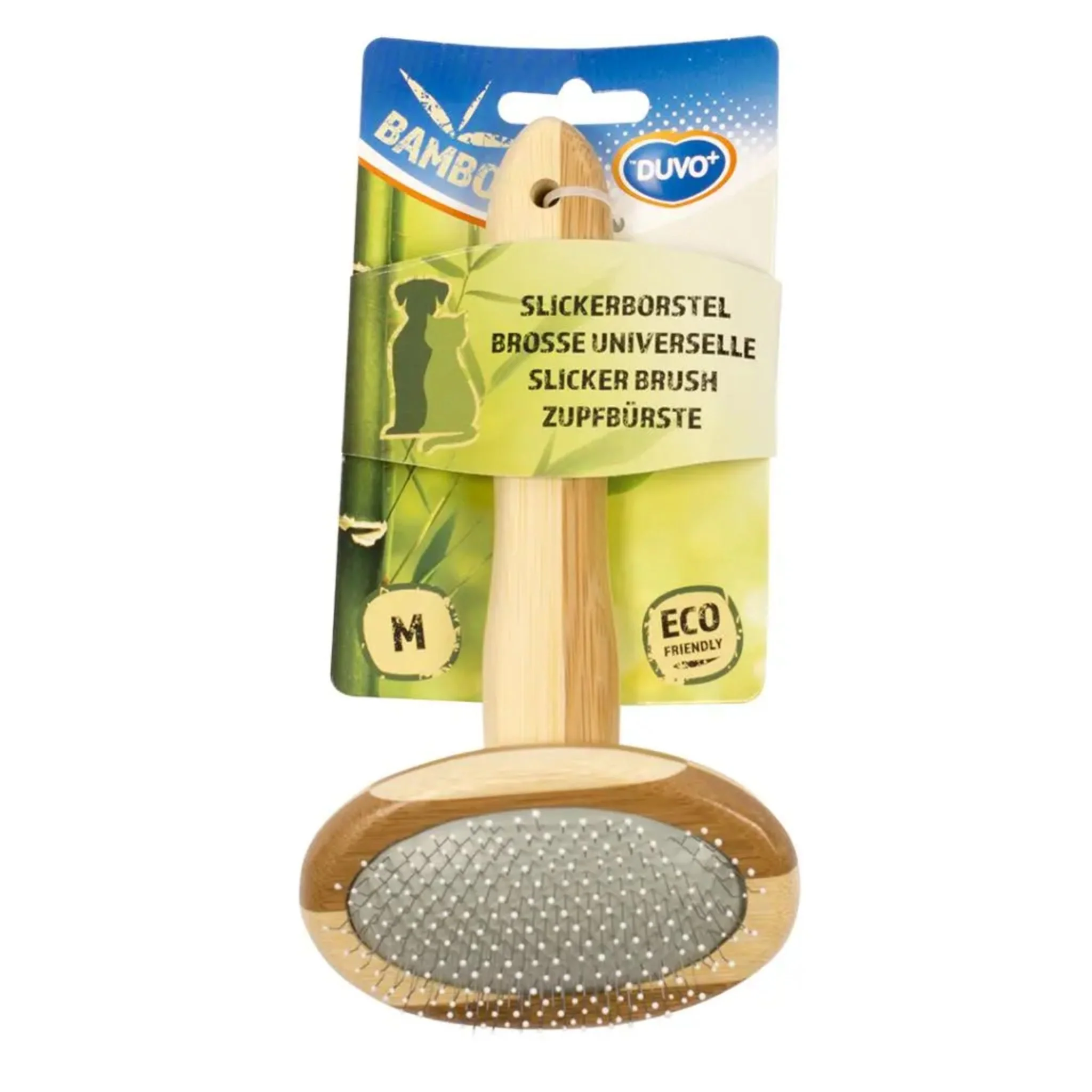 Duvo+ Bamboo Slicker Brush For Pets - Image 2