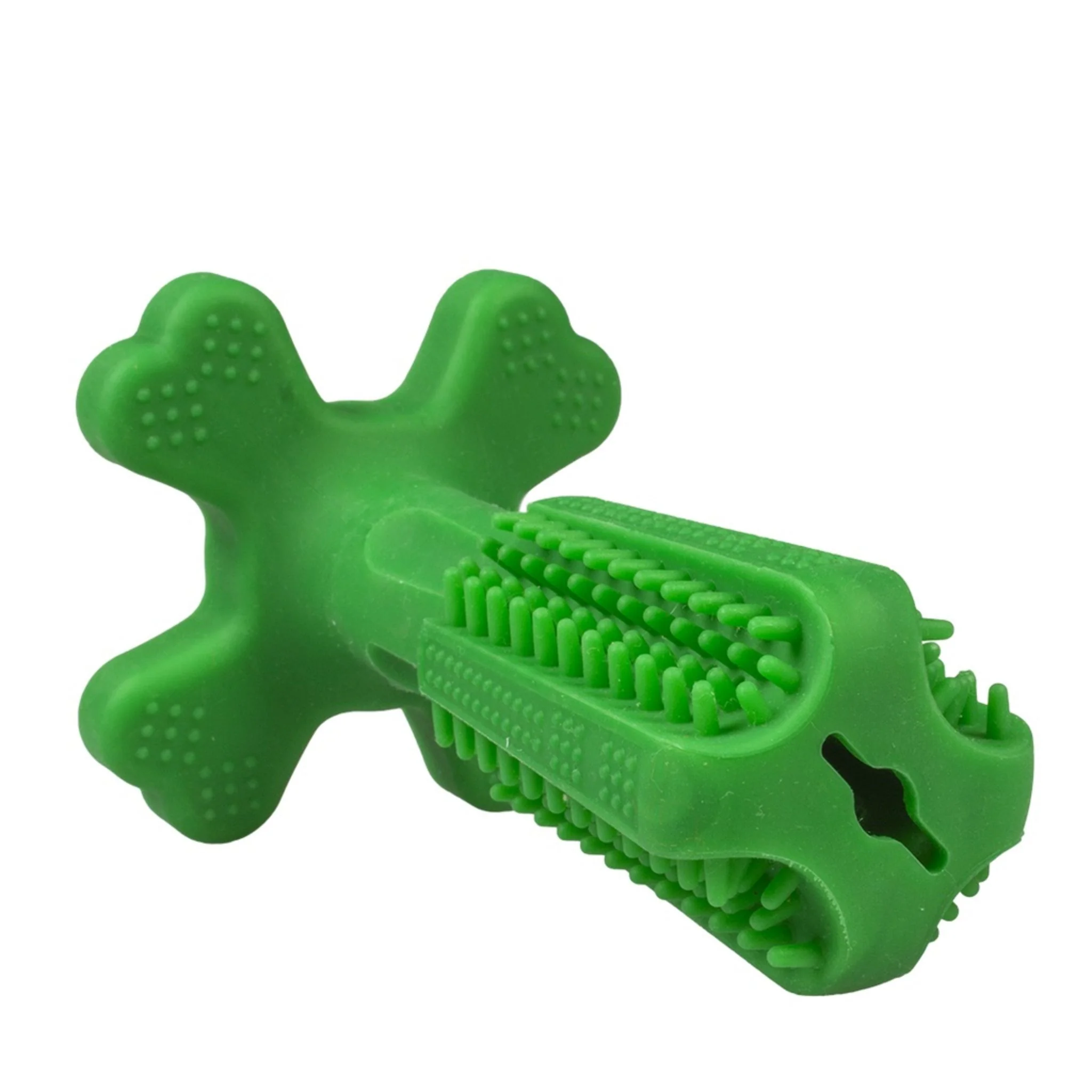 Duvo+ Chew N Play Pet Brush Green - Image 4
