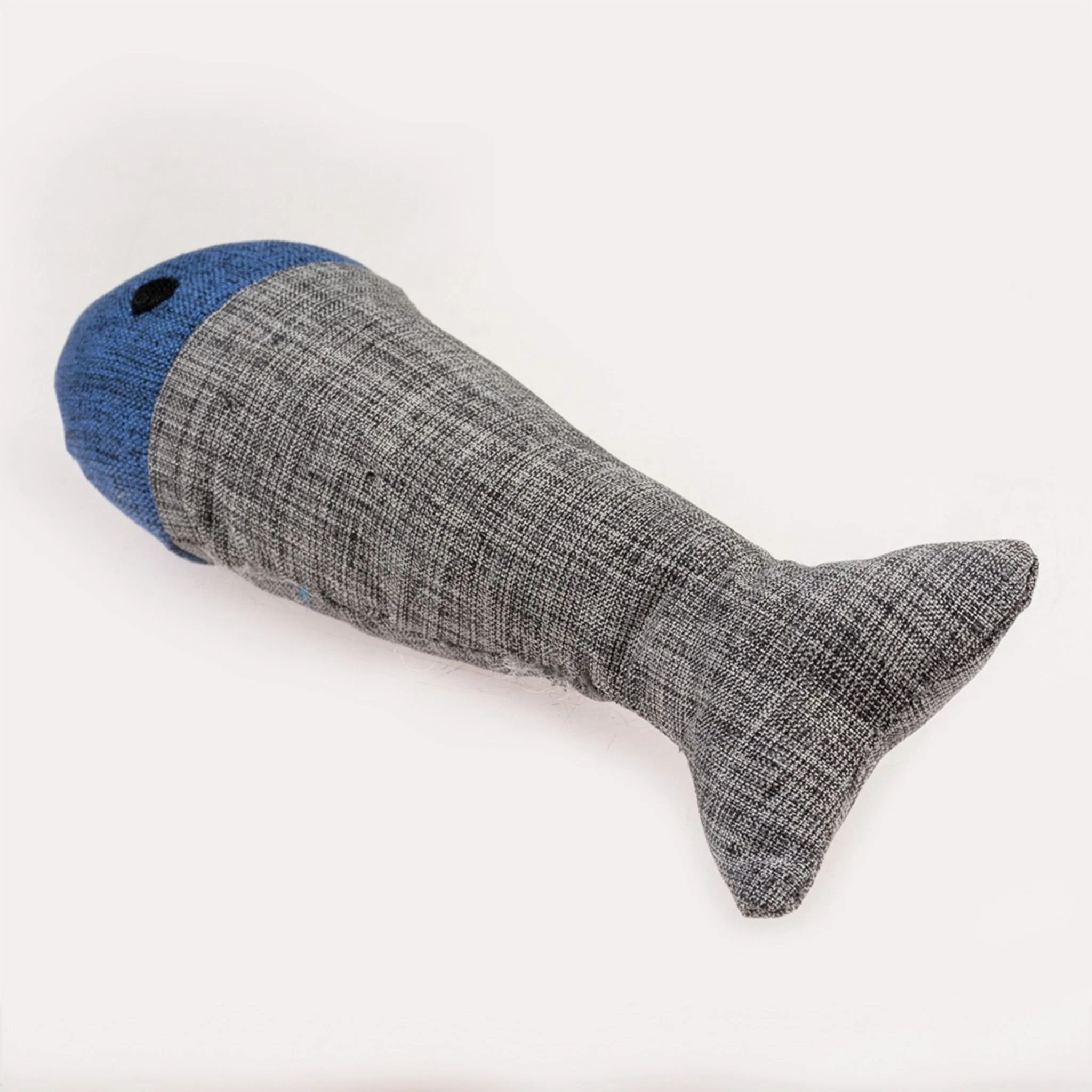 Duvo+ ECO Navy Fish & Catnip Blue/Grey - 13.5x4.5x3cm - Image 3