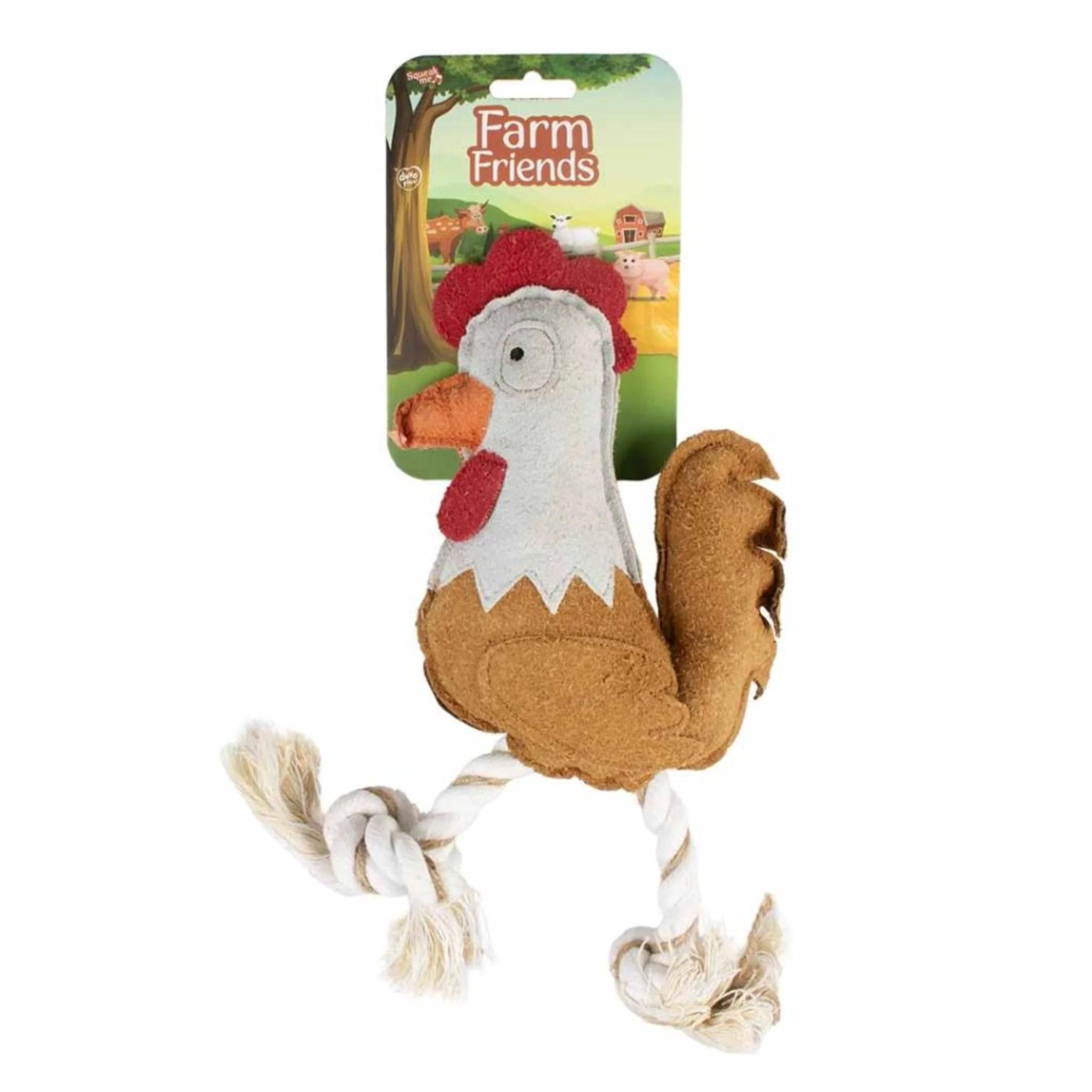 Duvo+ Farm Friends Ruby Rooster Dog Toy – 37cm - Image 3