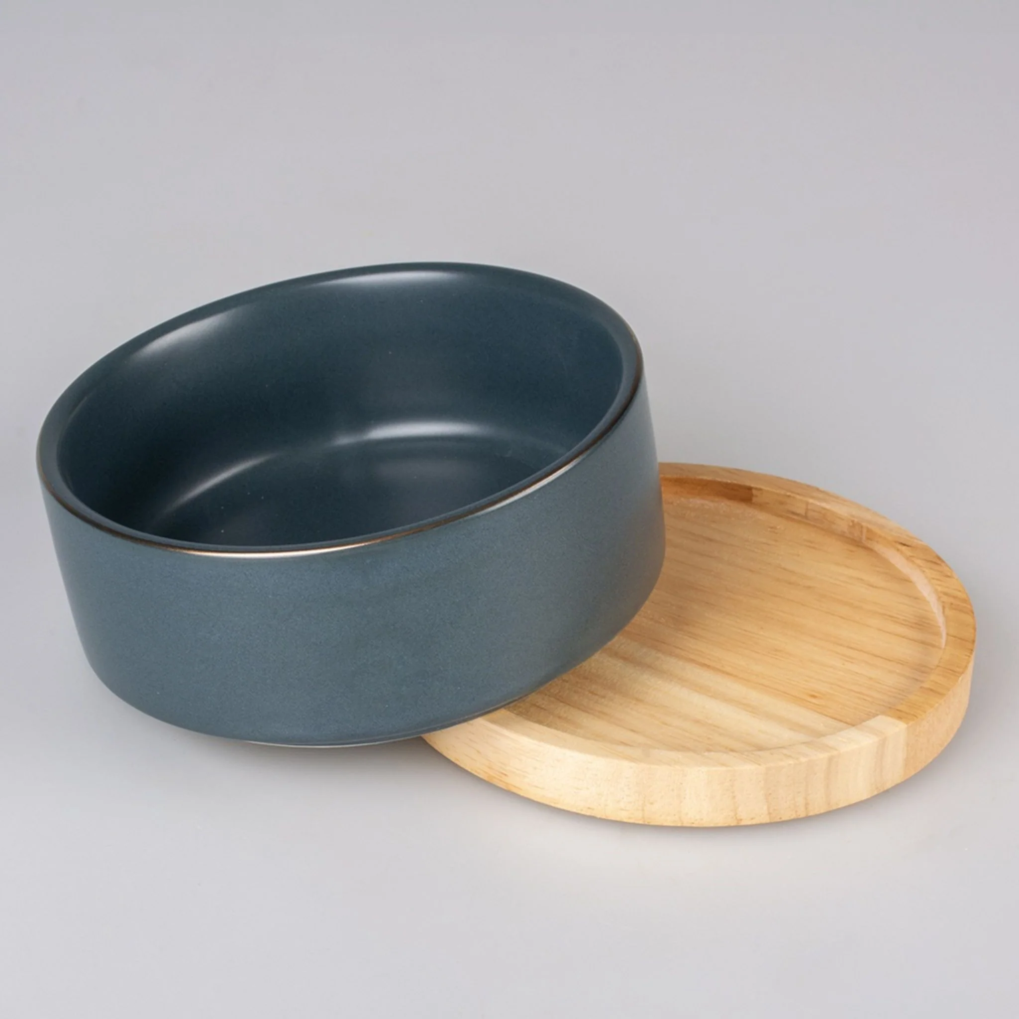 Duvo+ Feeding Bowl Stone Timber For Pets - Image 3