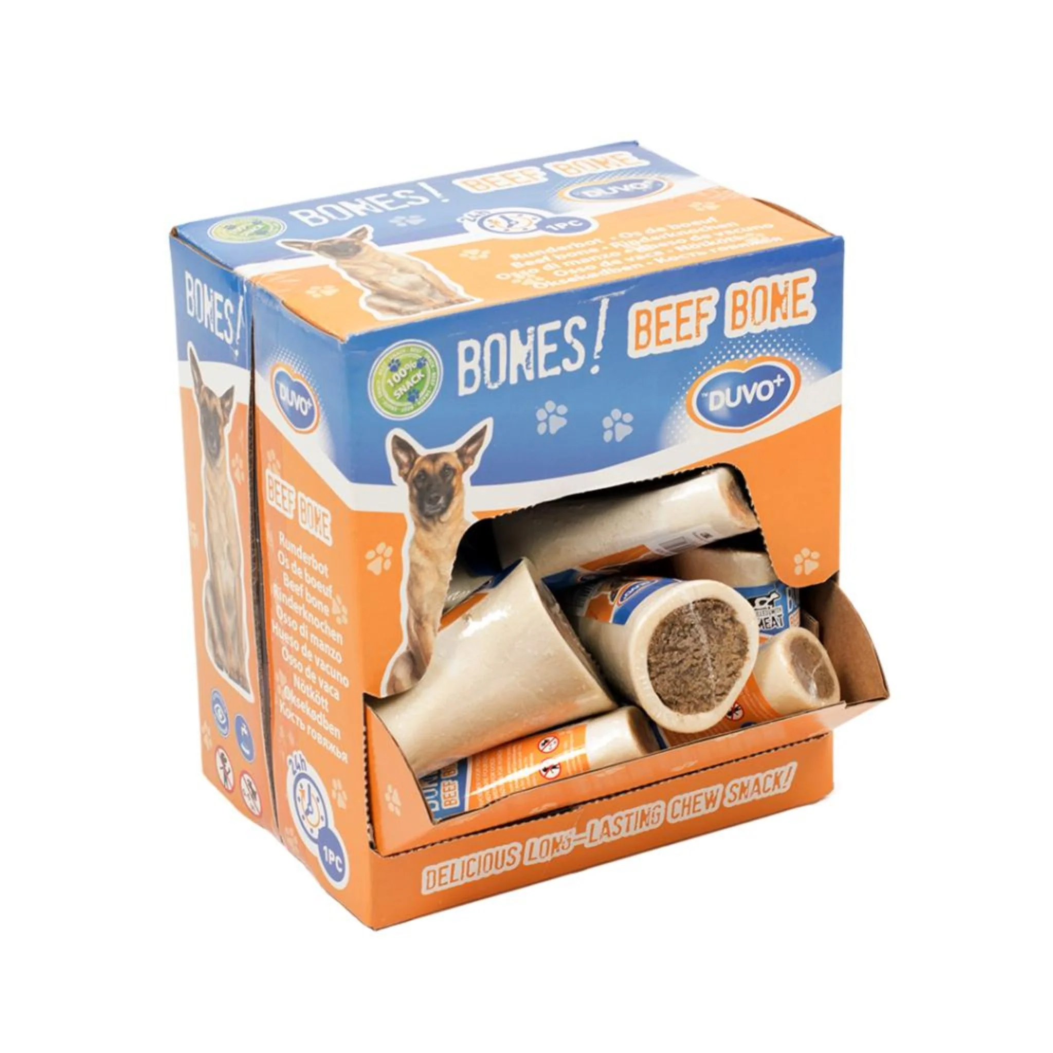 Duvo+ Filled Beef Bone Dog Chew – Beef Flavor - Image 2