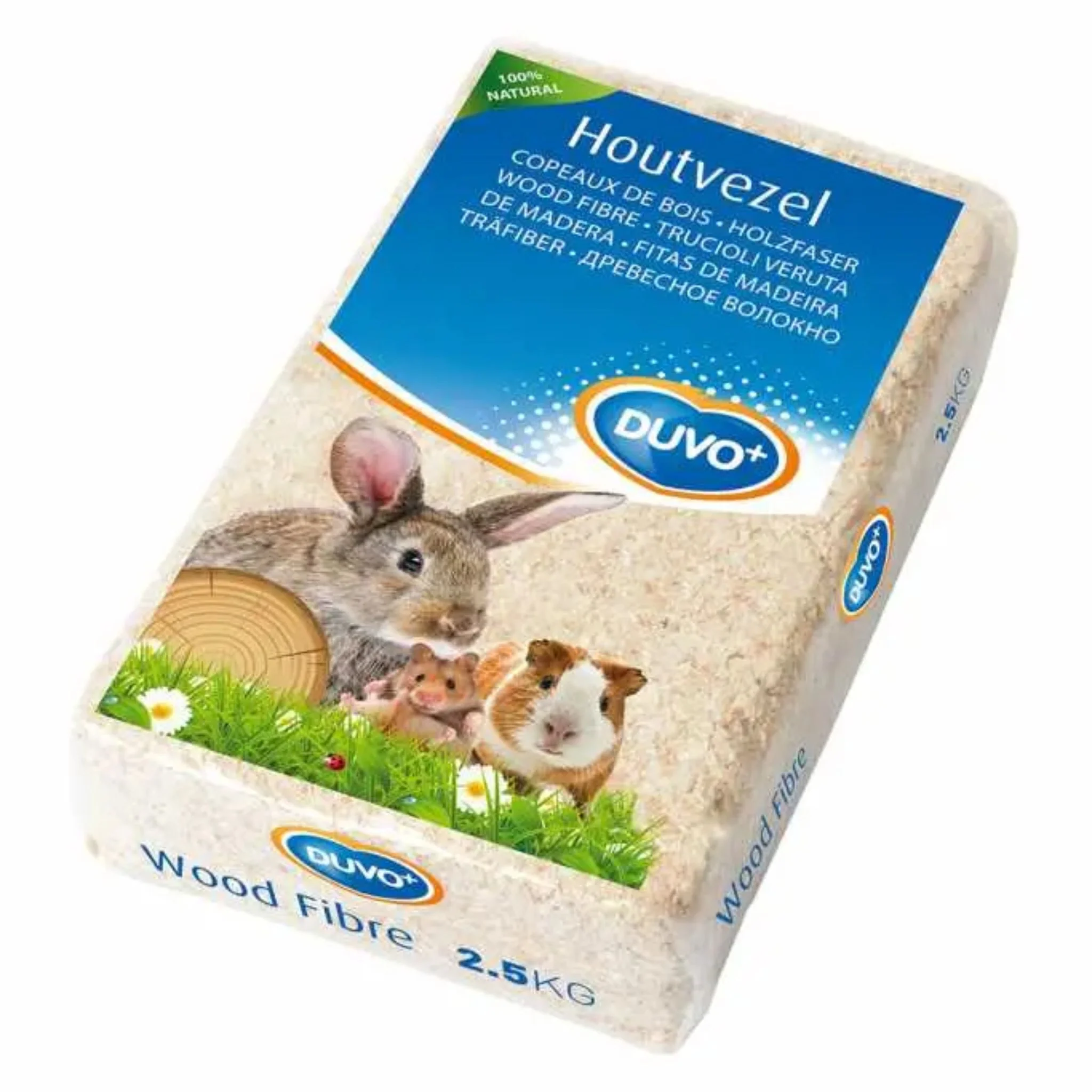 Duvo+ Wood Chips Small Animal Bedding - 2.5kg - Image 2
