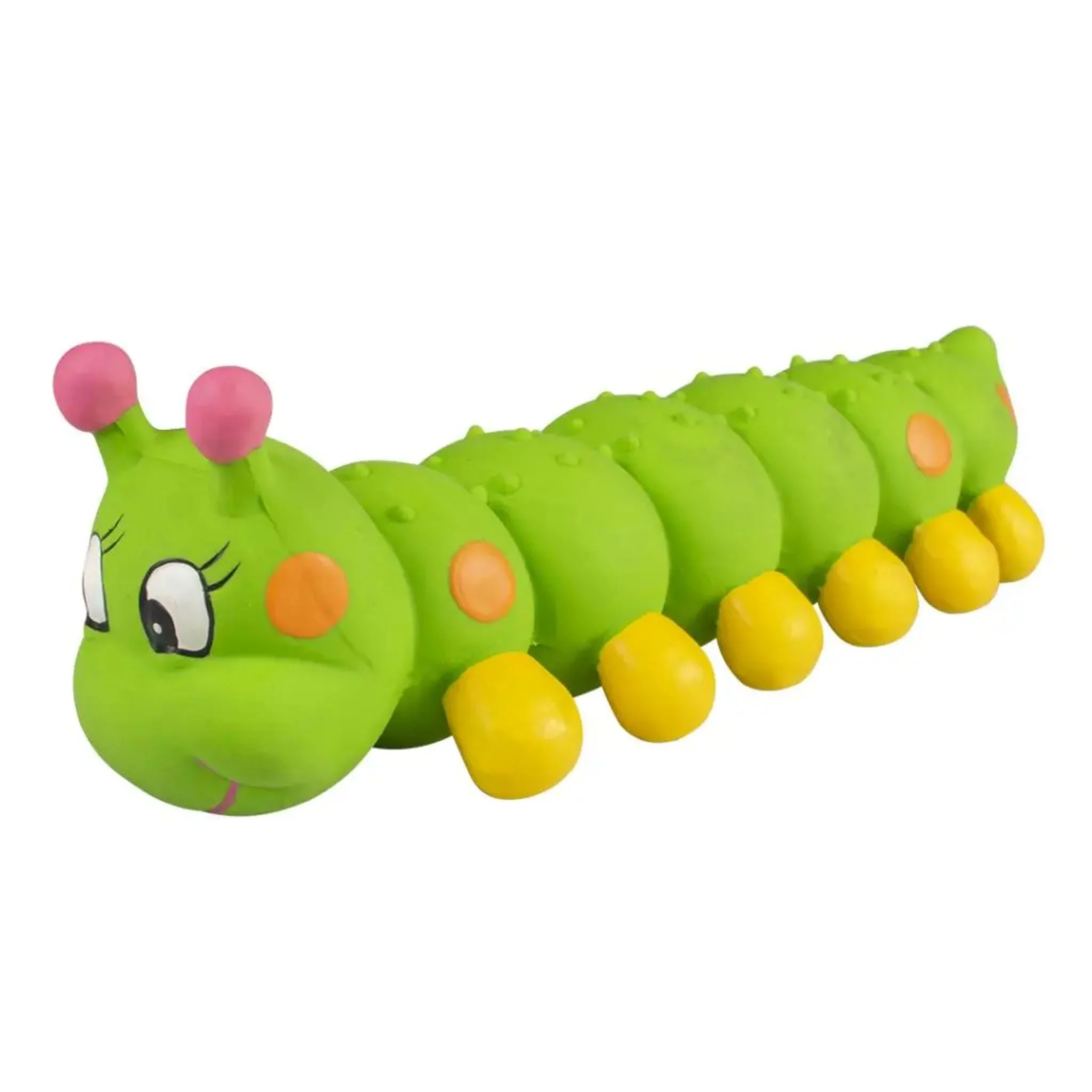 Duvo+ Latex Caterpillar Dog Toy Green - 27x8.5x8cm - Image 2