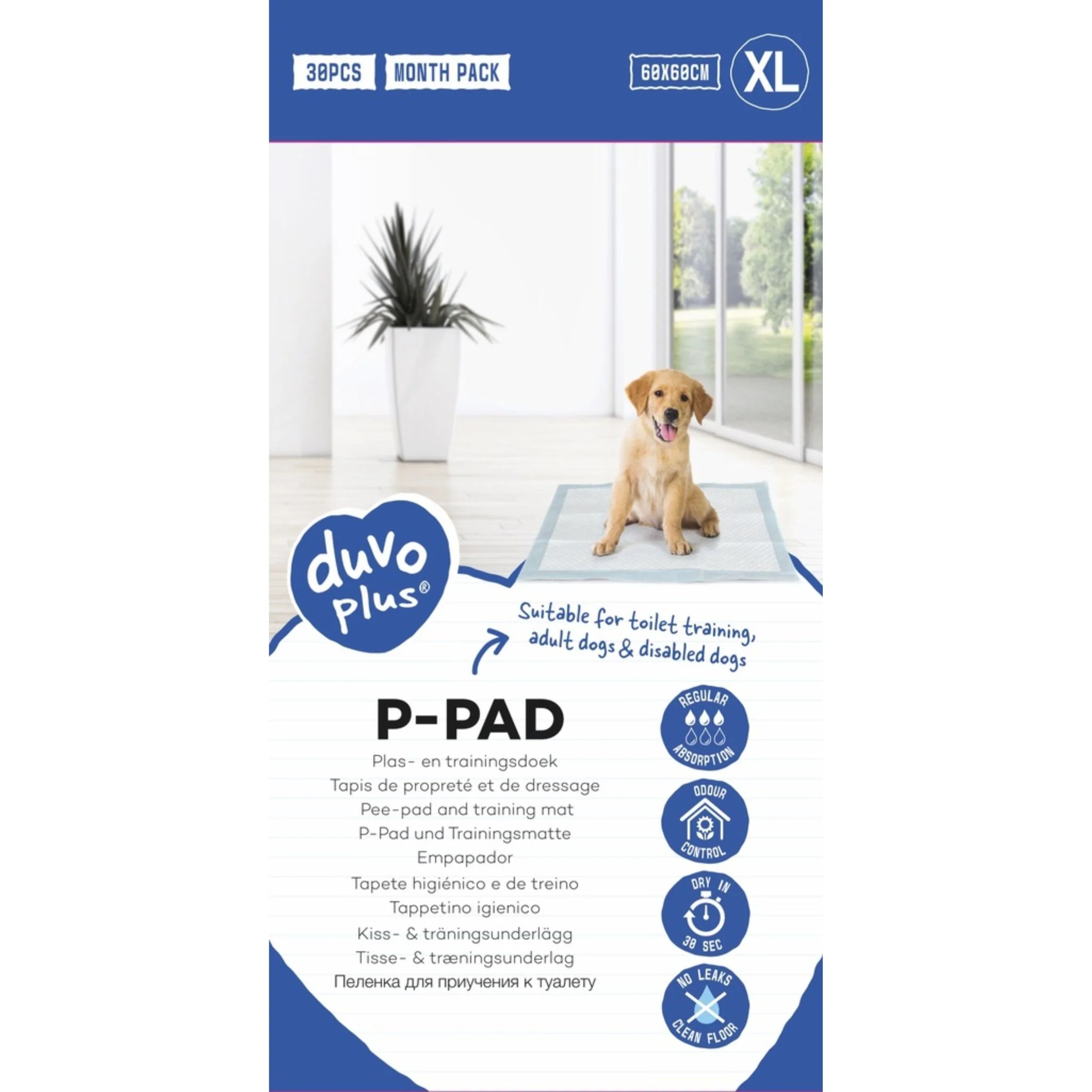 Duvo+ Pet Pad Standard Month Pack XL - 60x60cm/30pcs - Image 3