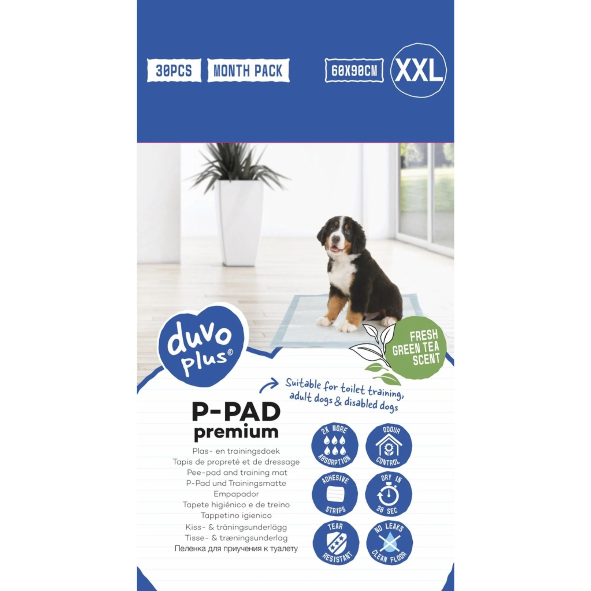 Duvo+ Pet Pads Premium XXL Green Tea Scent – 60x90cm - Image 3