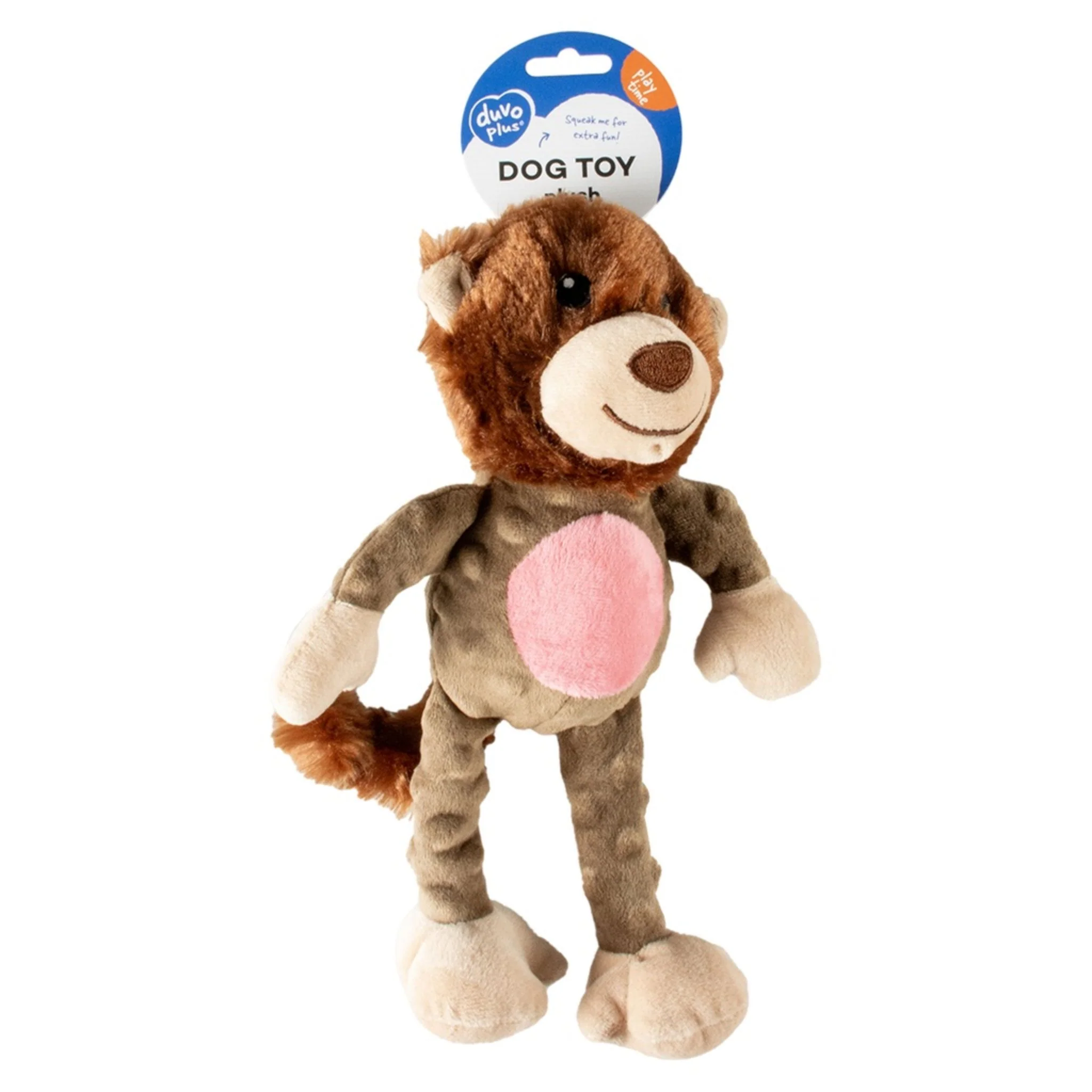 Duvo+ Plush Bear Crackle Dog Toy – 34x21x8cm Brown - Image 5