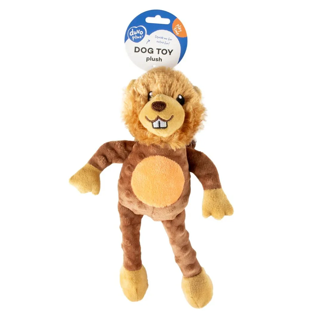 Duvo+ Plush Beaver Crackle Dog Toy – 34x21x8cm, Brown - Image 5