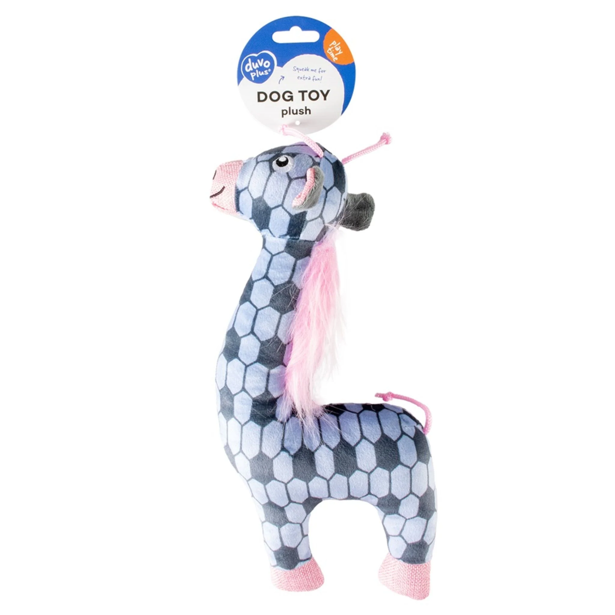 Duvo+ Plush Giraffe Retro Dog Toy - 32x14x5cm - Image 5