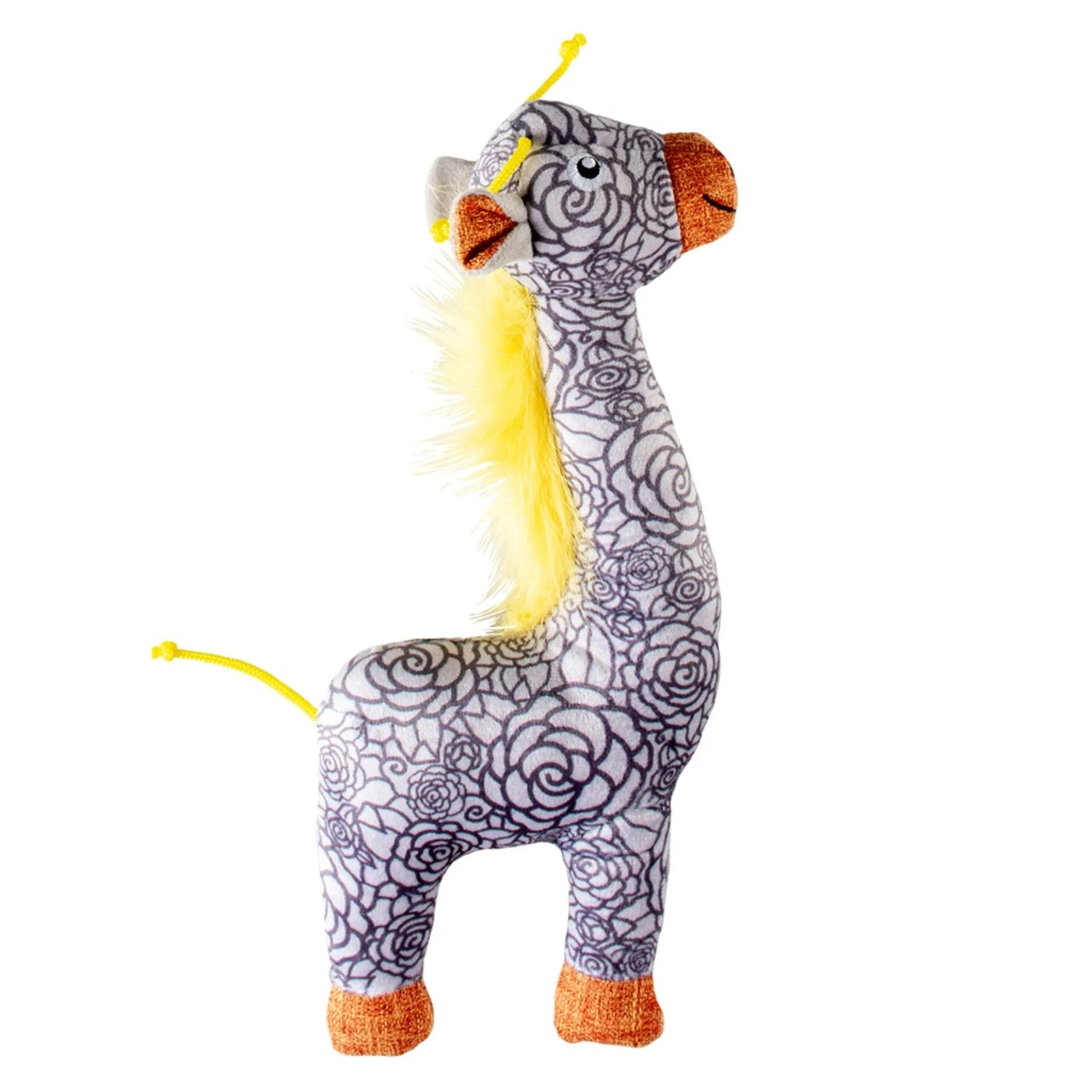 Duvo+ Plush Giraffe Retro Dog Toy - 32x14x5cm - Image 6