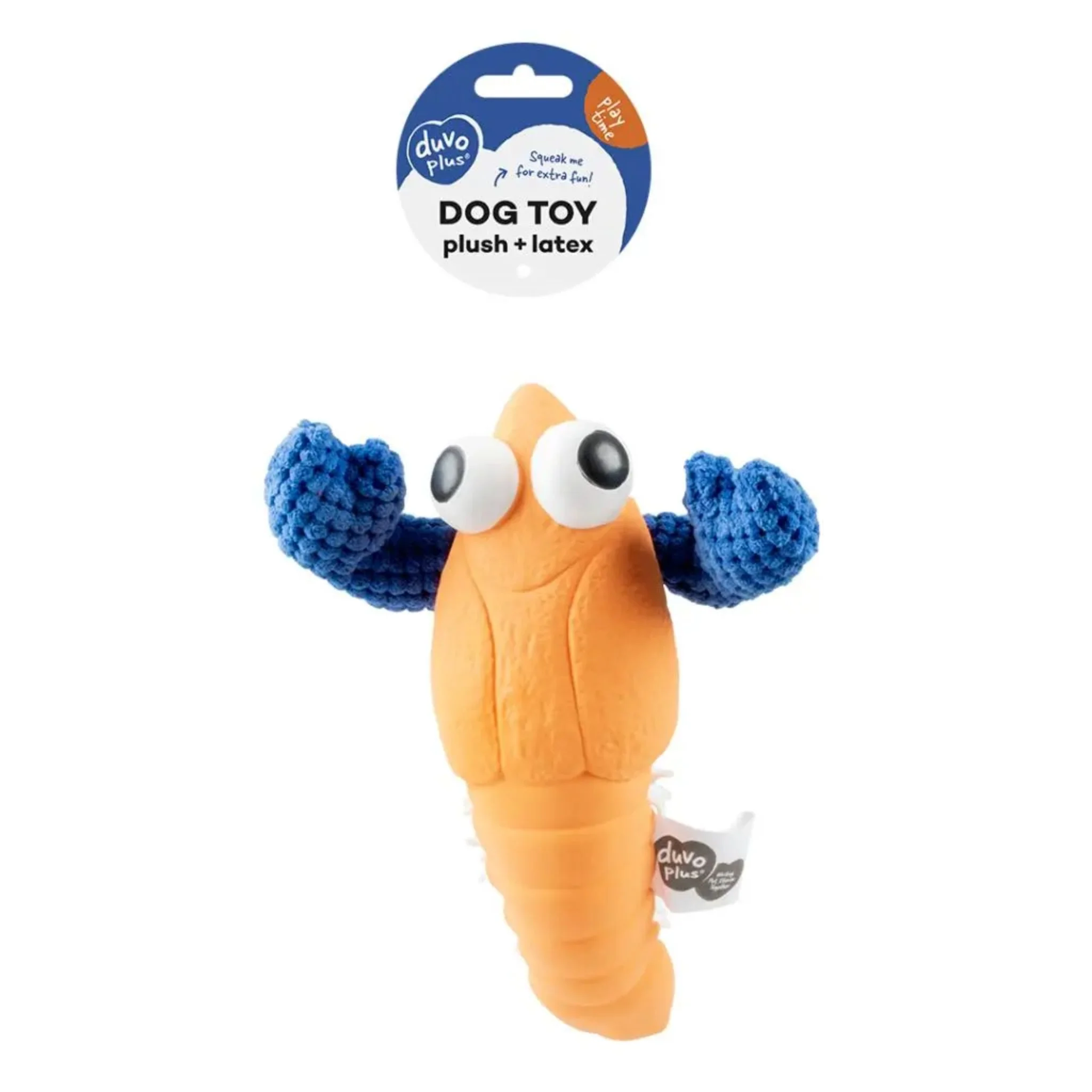 Duvo+ Plush & Latex Lobster Dog Toy - 24x18.5x6.5cm - Image 2