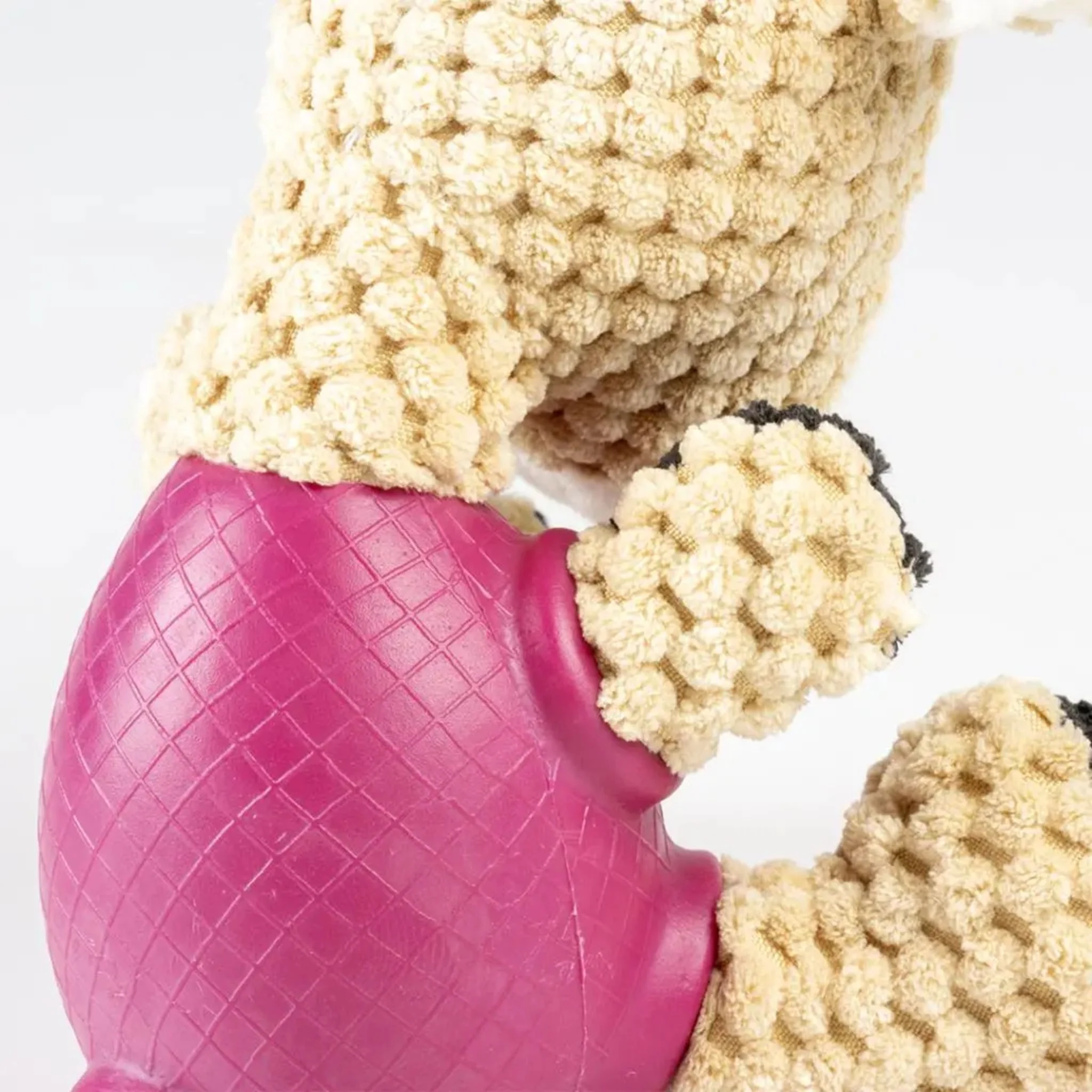 Duvo+ Plush & Rubber Sheep Treat Dispenser Toy – Multicolor - Image 3