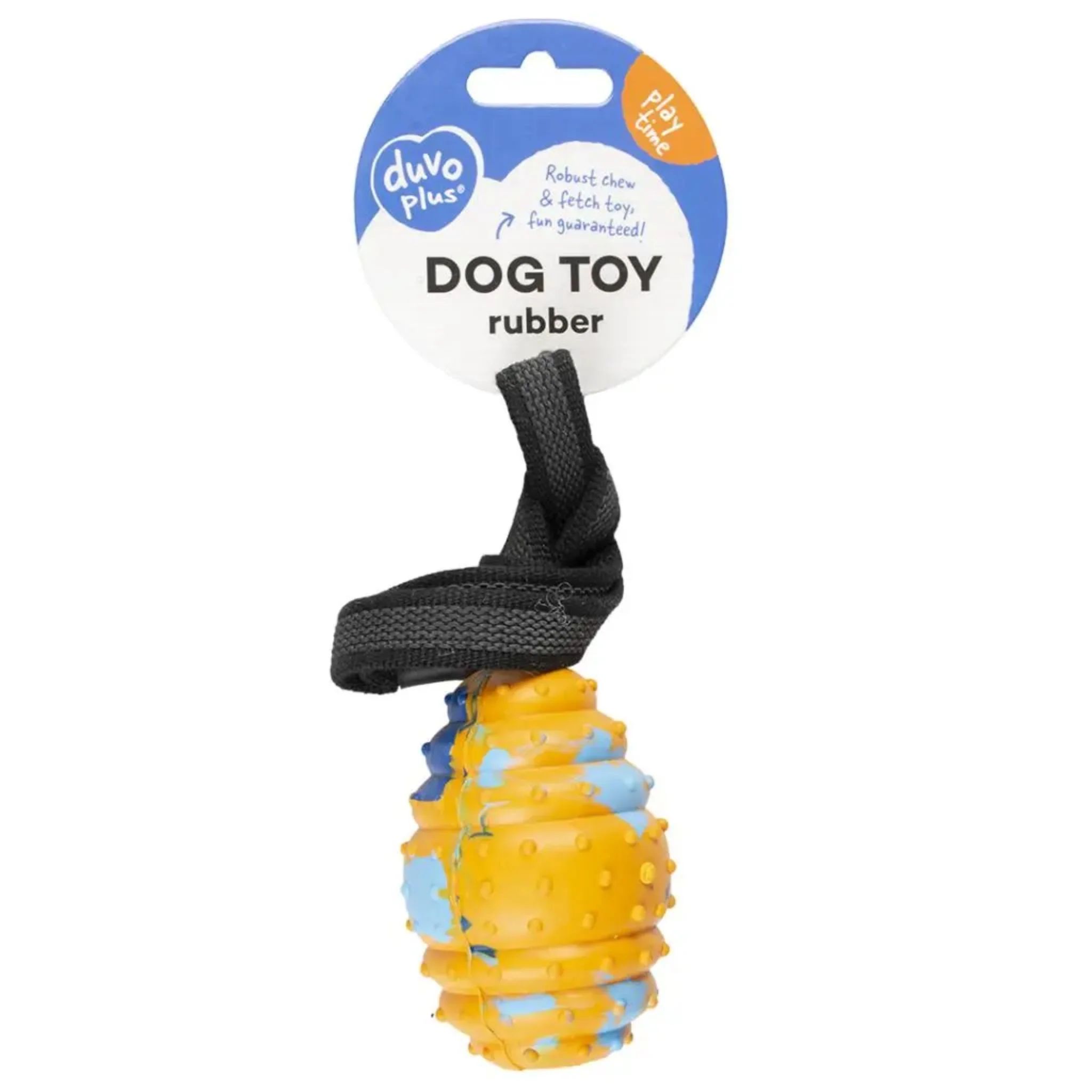 Duvo+ Rubber Rugby Smash Multicolour Dog Toy S - 39x5.4x5.4cm - Image 2