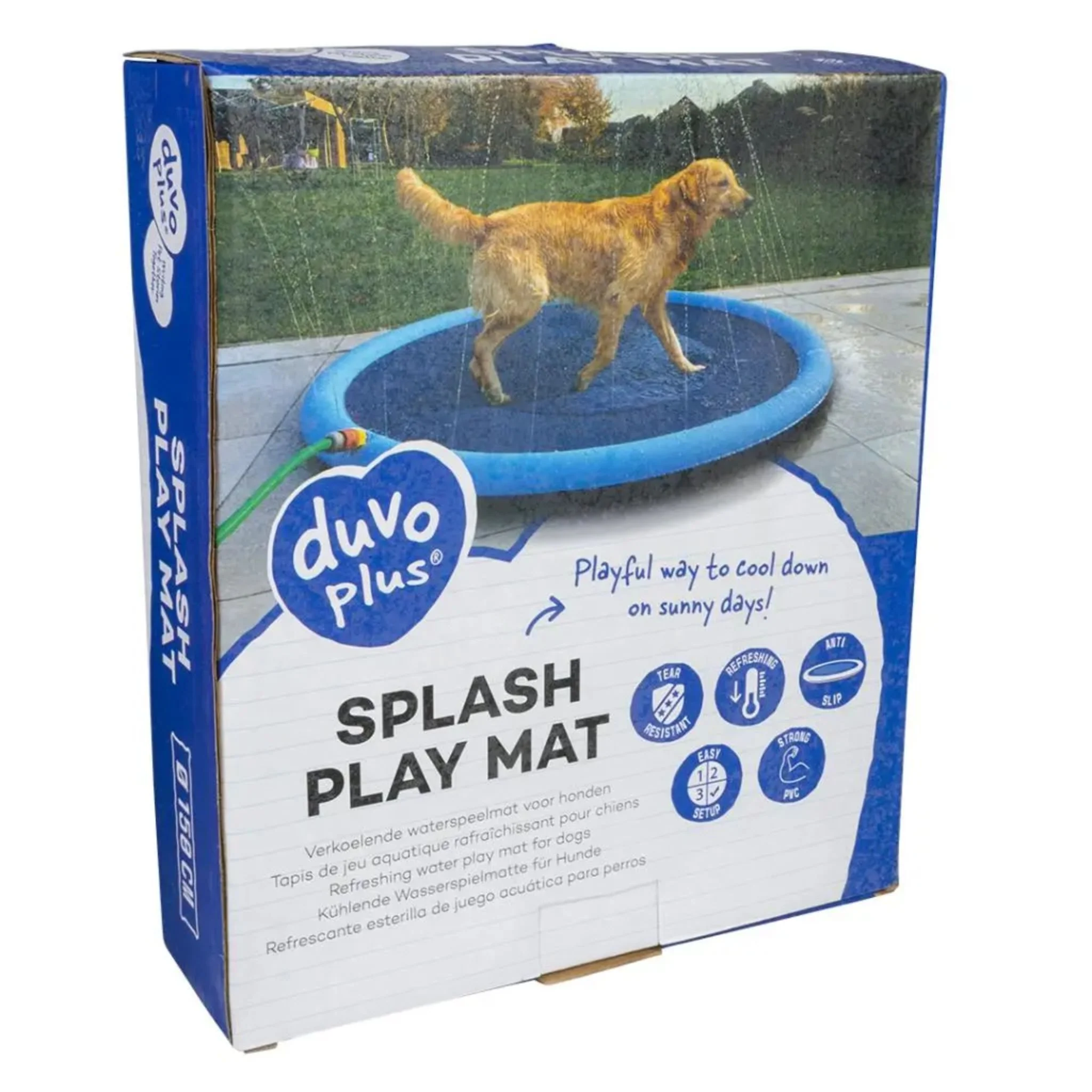 Duvo+ Splash Play Mat For Dog Blue – 150x1.5cm - Image 4