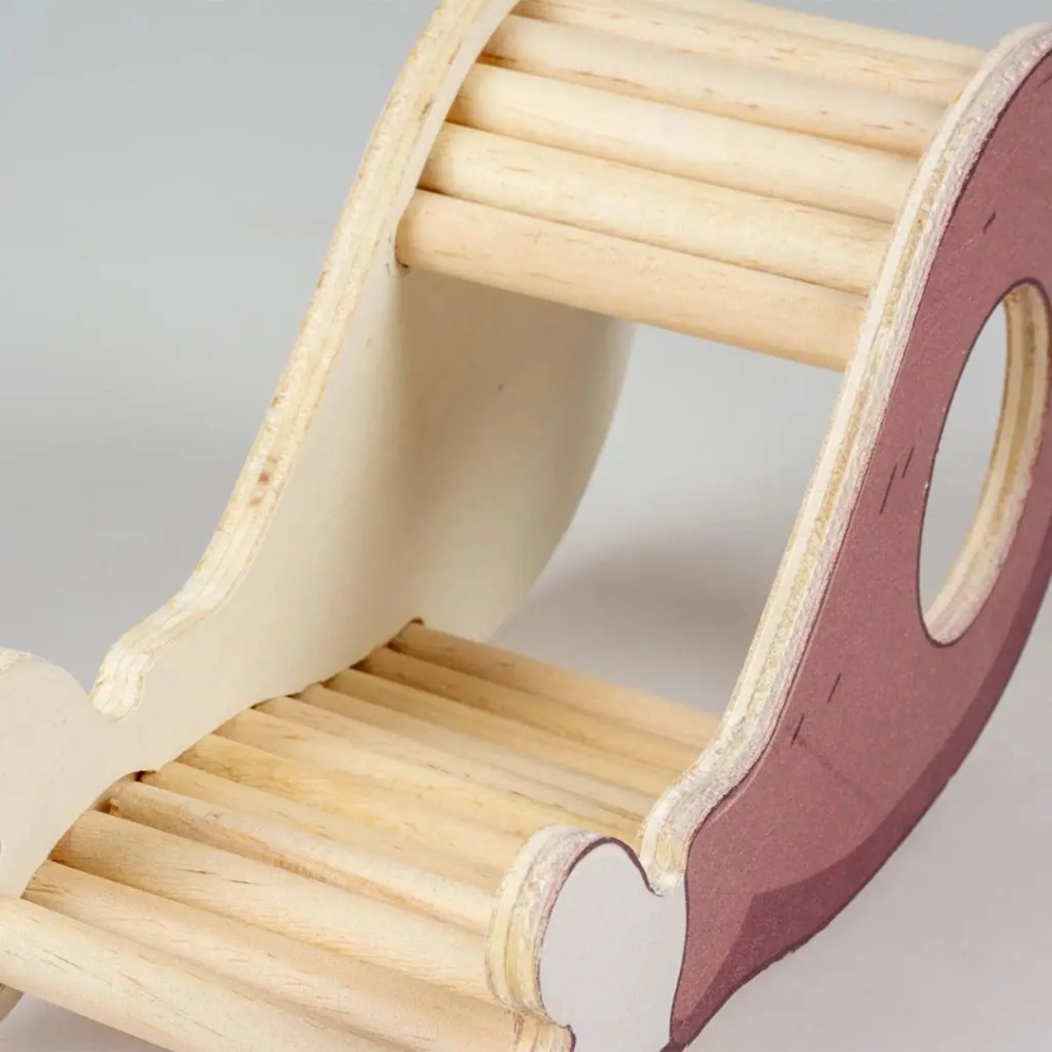 Duvo+ Wooden Drumstick Playhouse For Small Animals – 20x7.8x10.5cm - Image 2