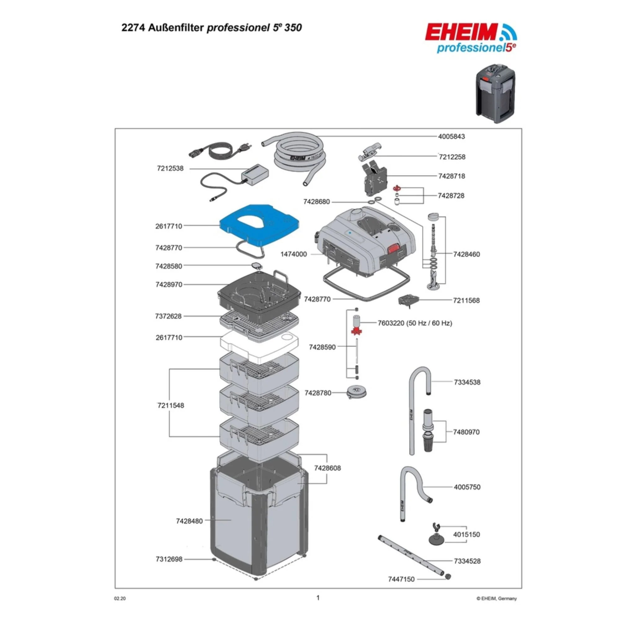 Eheim Professionel 5e 350 External Filter - Image 6