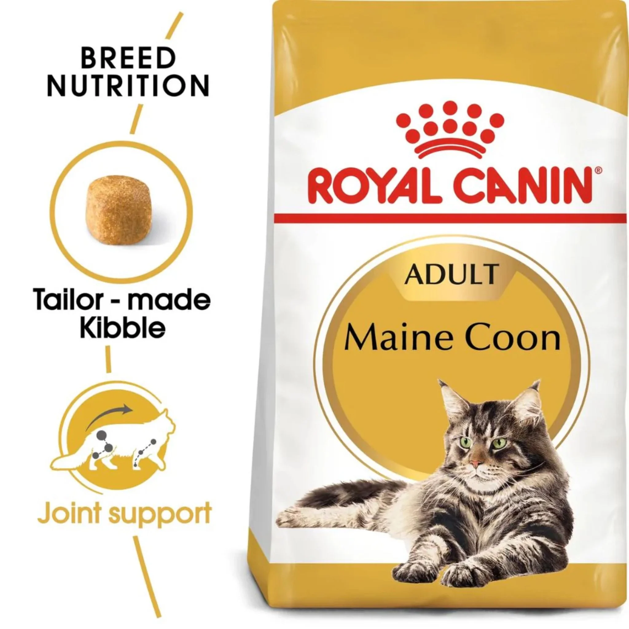 Royal Canin Feline Breed Nutrition Maine Coon Adult Cat Dry Food - 2kg - Image 2