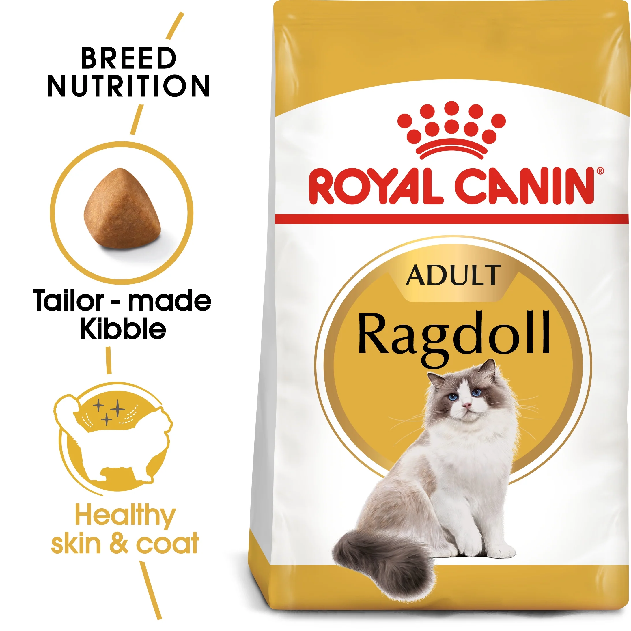 Royal Canin Feline Breed Nutrition Ragdoll Adult Cat Dry Food - 2kg - Image 2