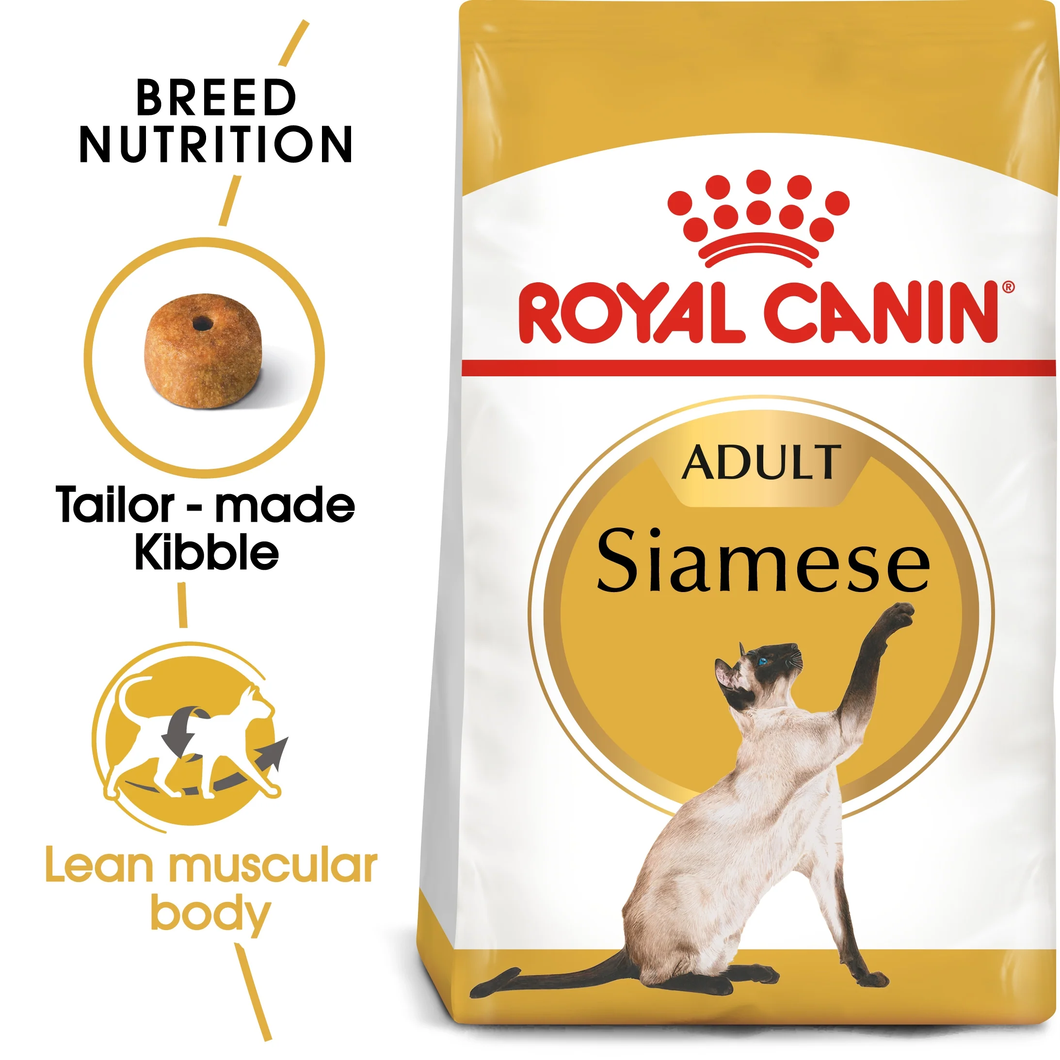 Royal Canin Feline Breed Nutrition Siamese Adult Cat Dry Food - 2kg - Image 2