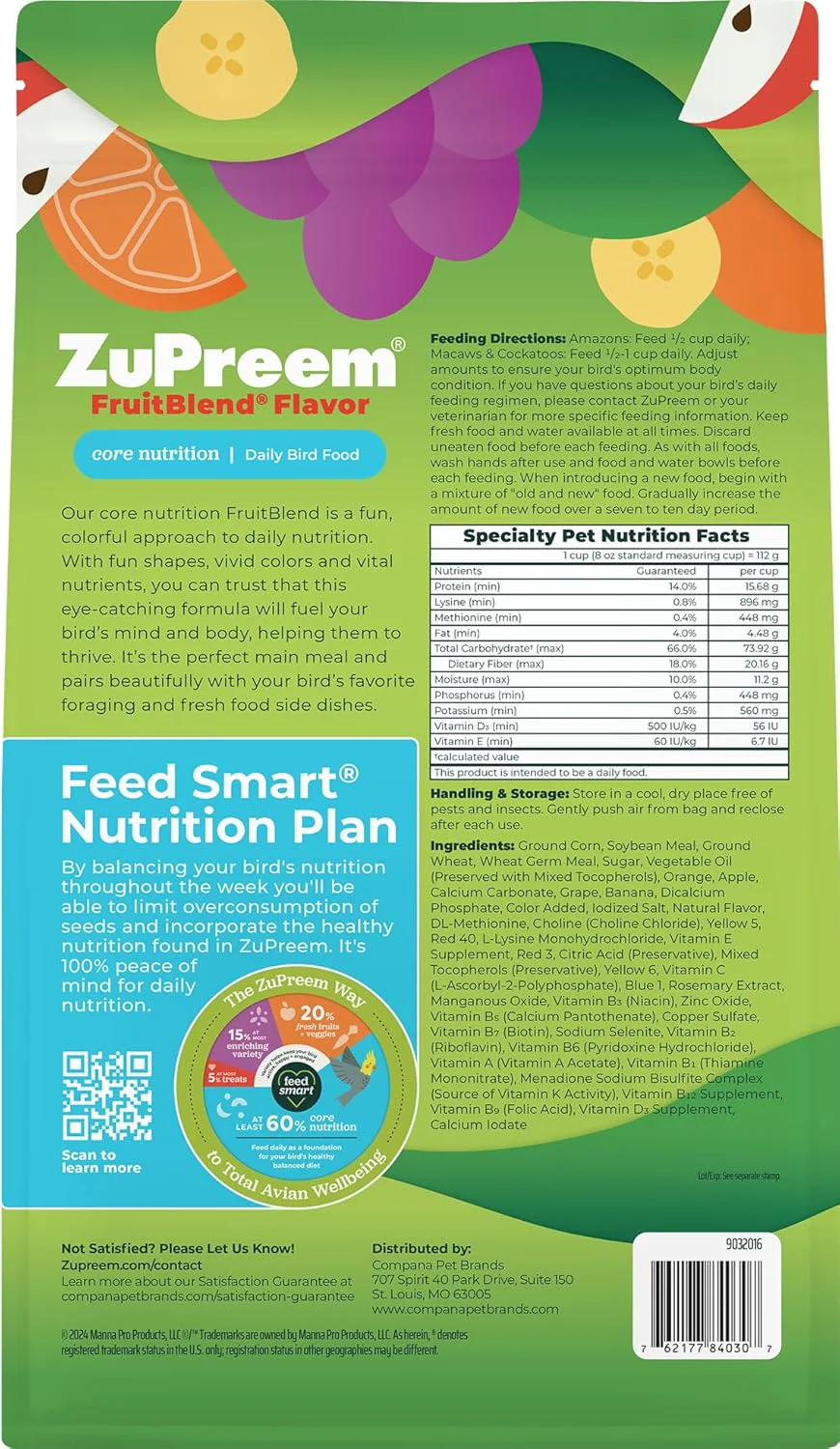 Zupreem Fruitblend Flavor Large Parrot Food - Image 3