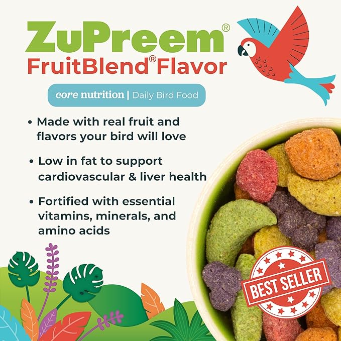 Zupreem Fruitblend Flavor Large Parrot Food - Image 5