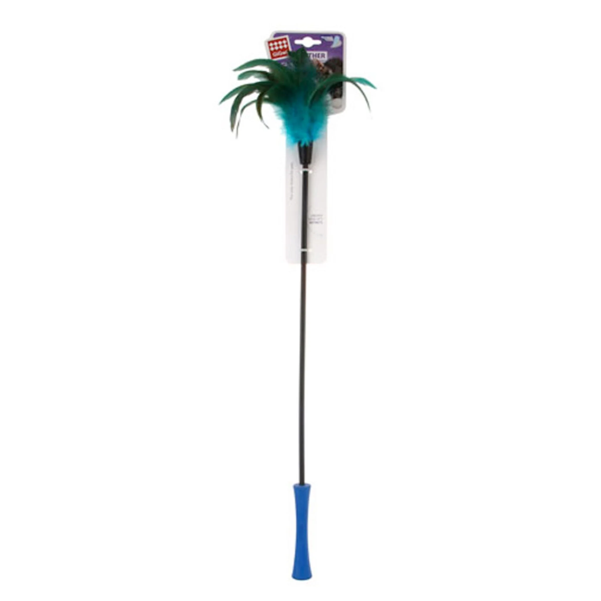 Gigwi Feather Teaser Catwand With Natural Feather & TPR Handle - Image 4