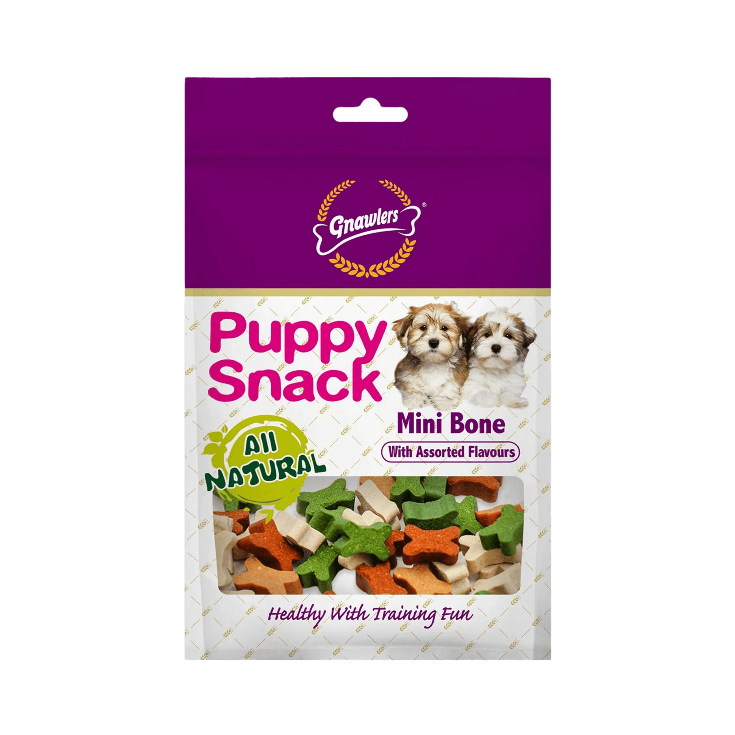 Gnawlers Puppy Snack-Star Pieces Assorted Flavors - 250g - Image 2