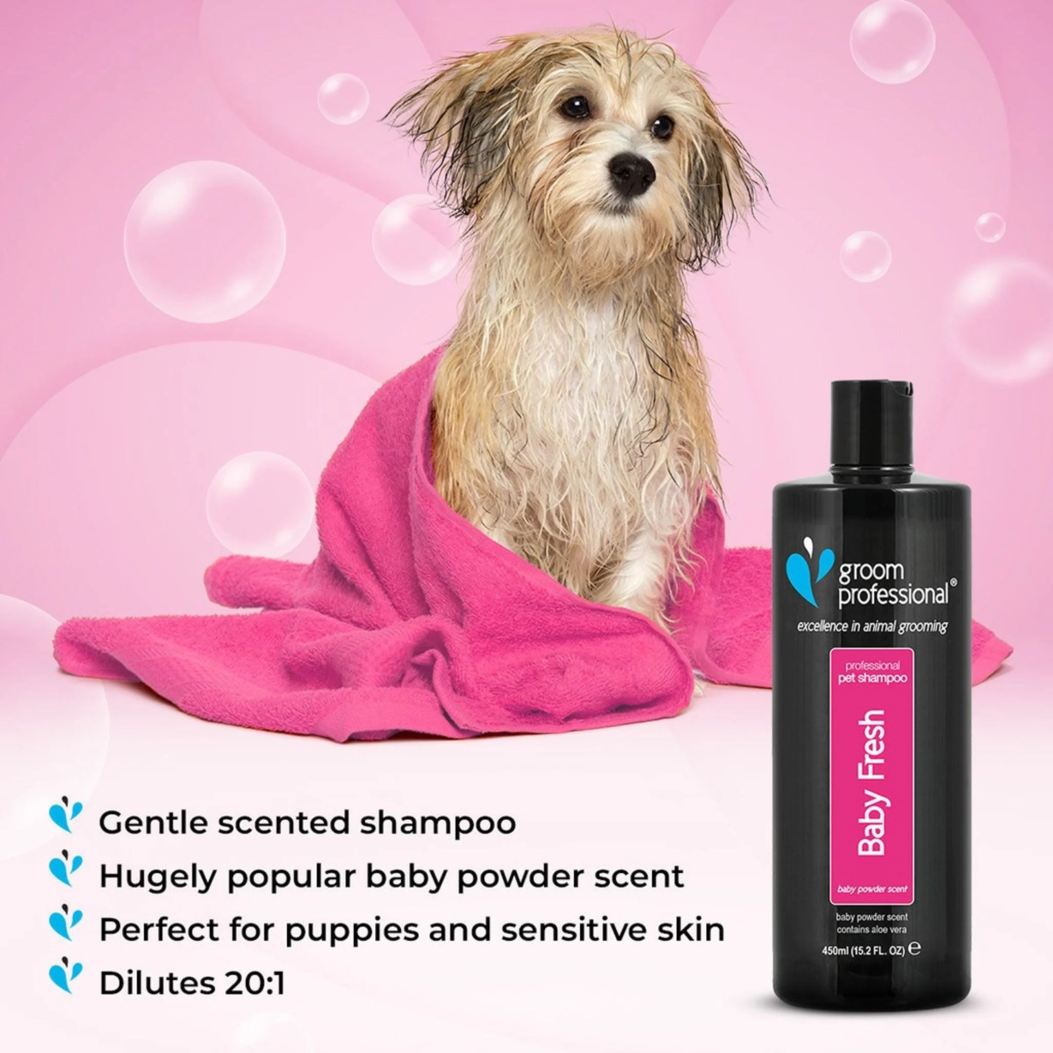 Groom Professional Baby Fresh Shampoo For Puppy - 450 ml - Image 3