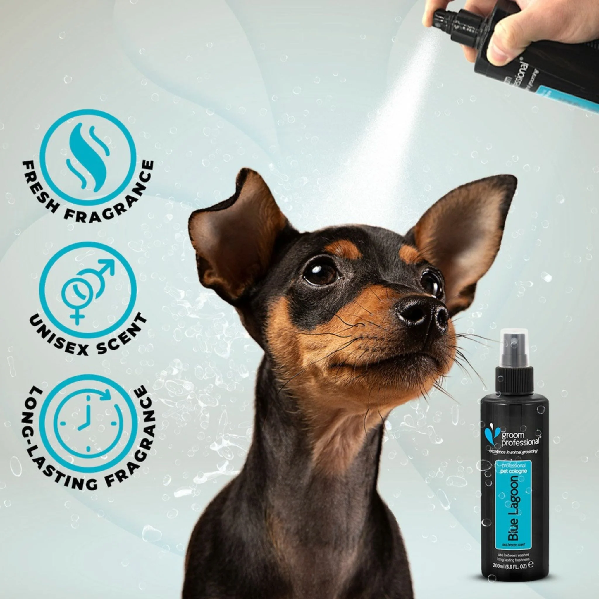 Groom Professional Blue Pet Lagoon Perfume - 200ml - Image 3