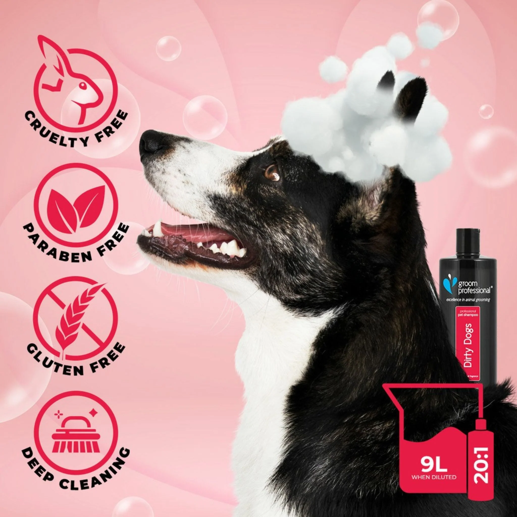Groom Professional Dirty Dogs Shampoo - 450ml - Image 4