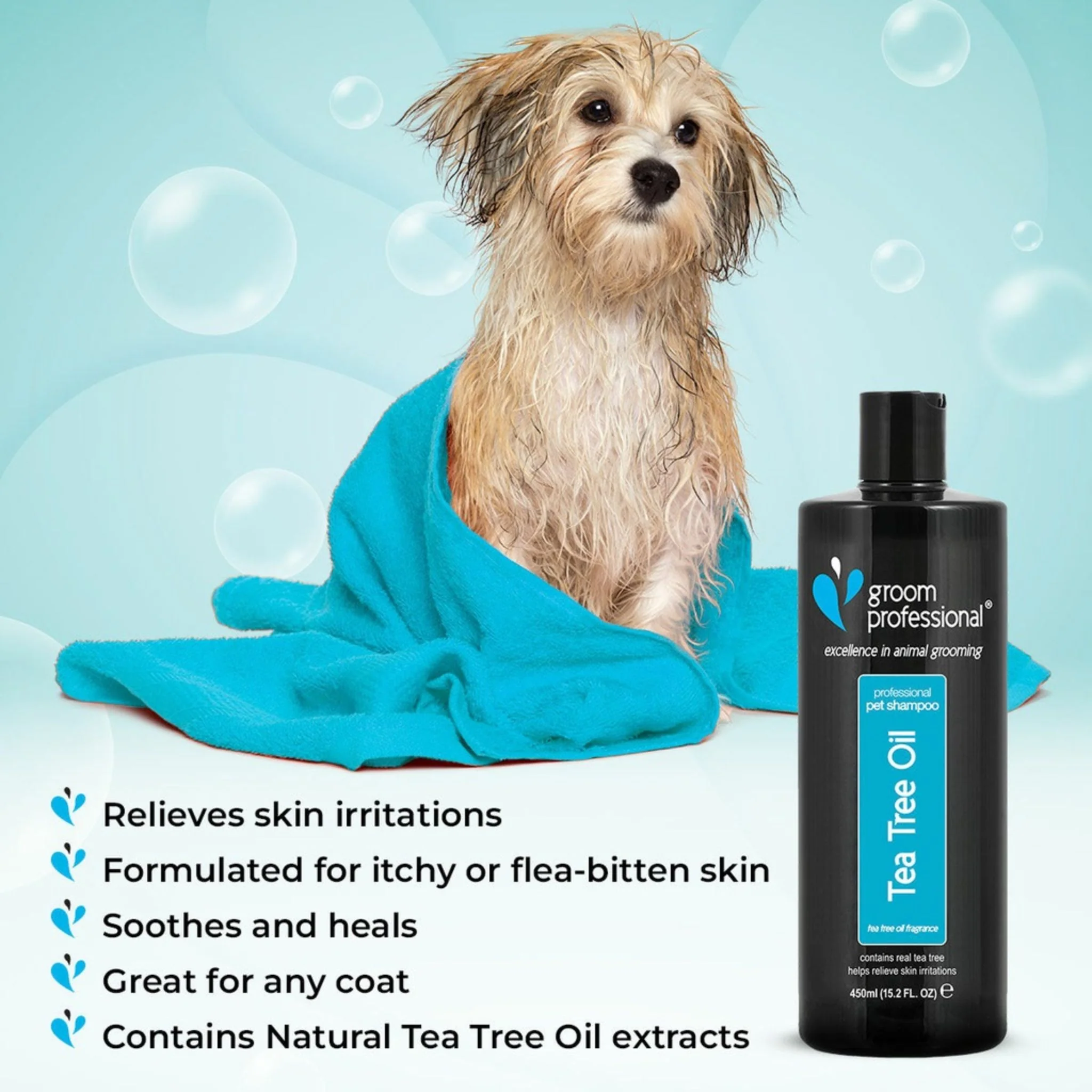 Groom Professional Tea Tree Oil Shampoo - 450 ml - Image 4