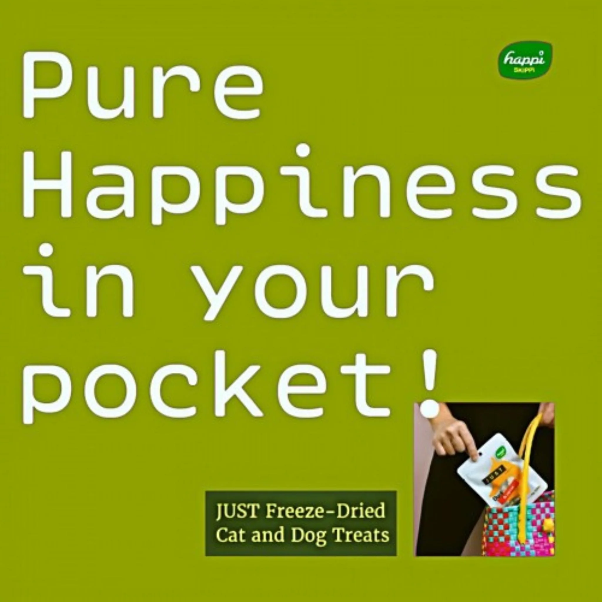 Happi Skippi Just Freeze Dried Cat & Dog Treats With Duck - 10g - Image 7