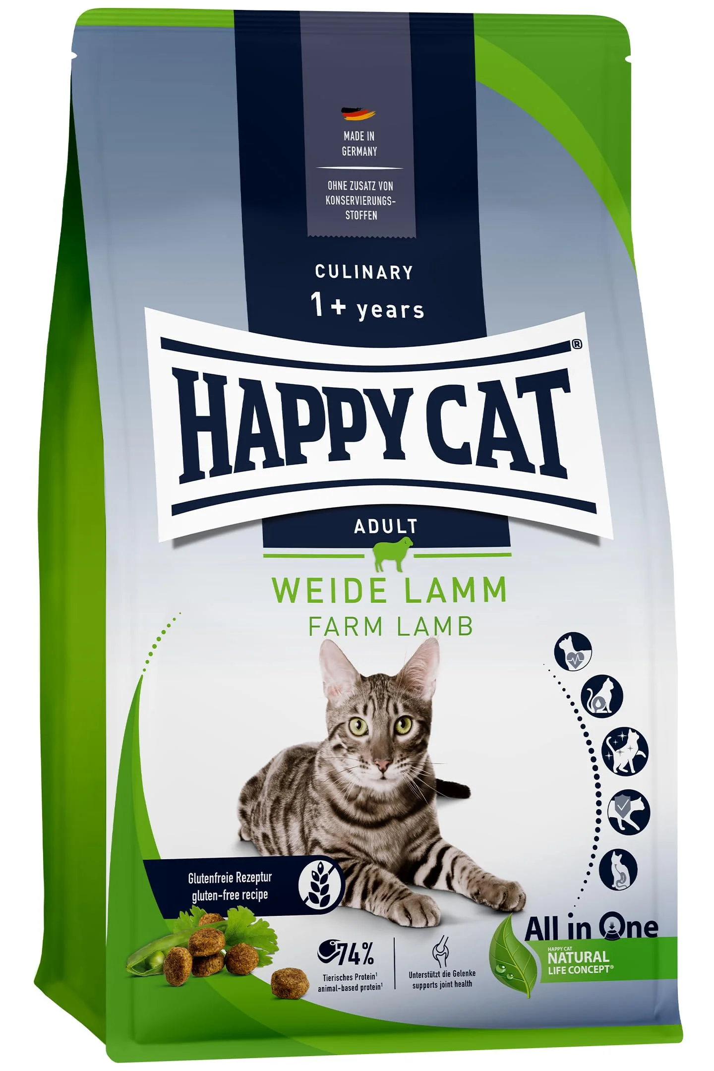 Happy Cat Dry Food Culinary Adult Weide Lamm - Image 2