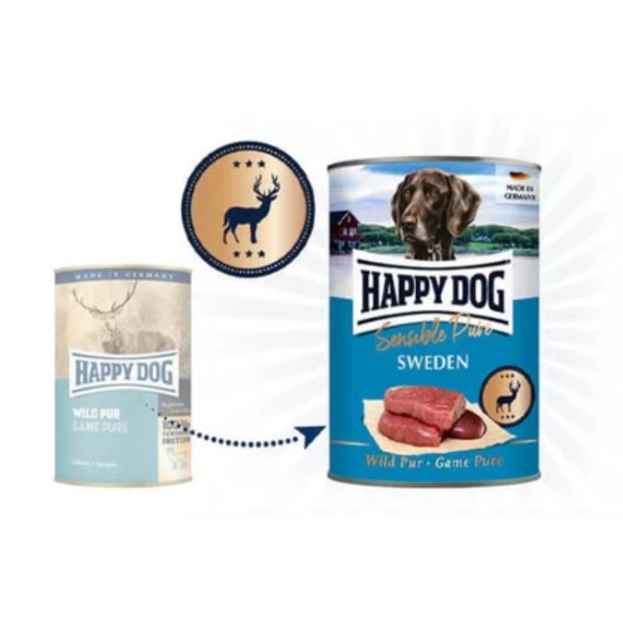 Happy Dog Wet Foood Wild Pure Game Pure - 400g - Image 2