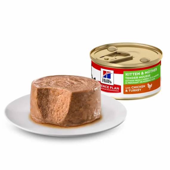 Hills Science Plan Kitten Wet Food & Mom Mousse Chicken & Turkey - 85G - Image 2