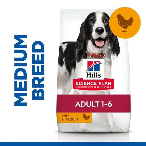 Hills Science Plan Medium Adult Dog Dry Food With Chicken - Image 2