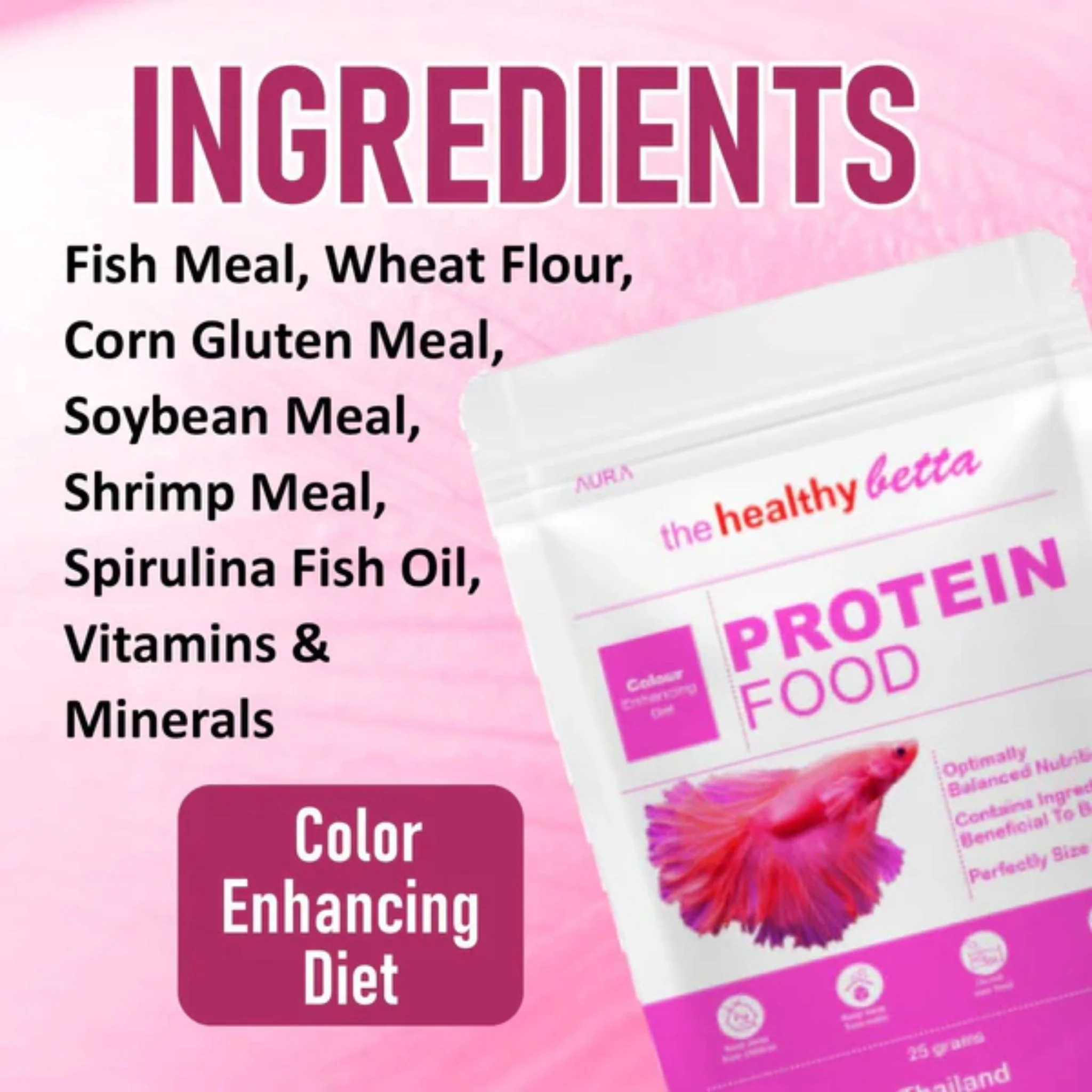 Horizone Aura Betta Protein Fish Food – 25g - Image 4