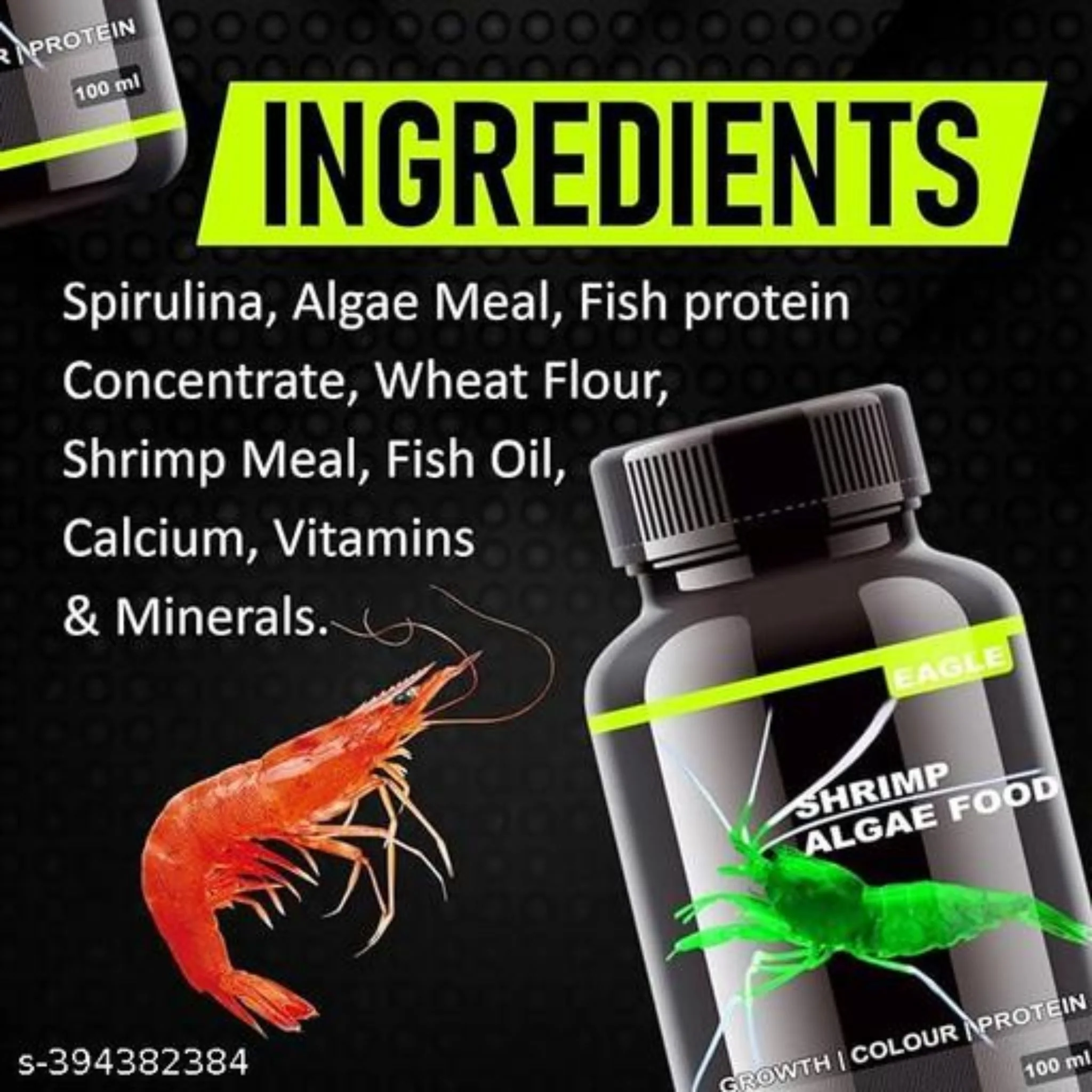 Horizone Eagle Shrimp & Algae Food – 100ml - Image 3
