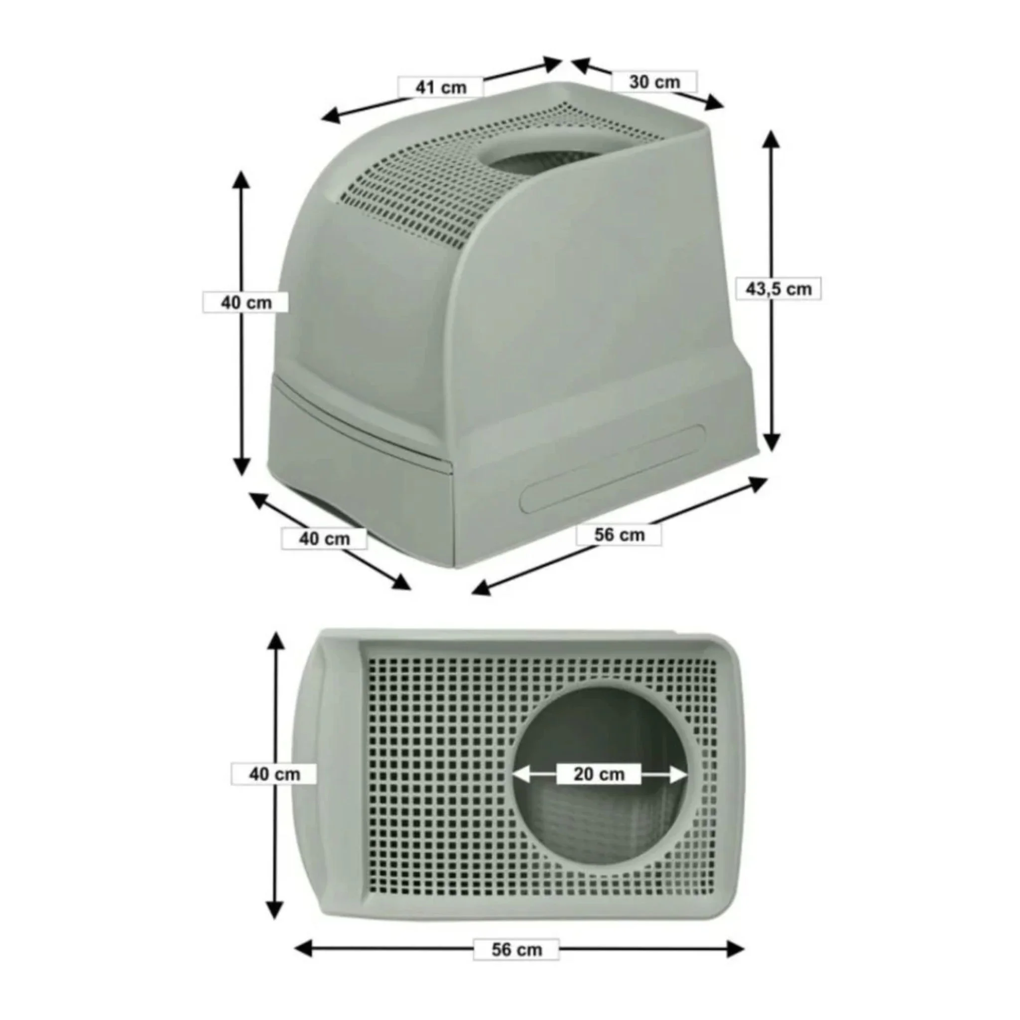 Imac Frida Hooded Cat Toilet - 40×56×43.5 cm - Image 4