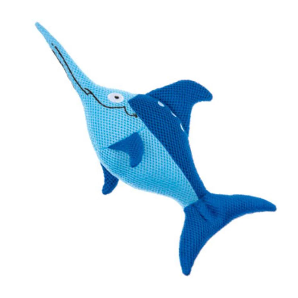 Imac Swordfish Mesh Plush Dog Toy Soft & Textured - 30 020 cm - Image 2