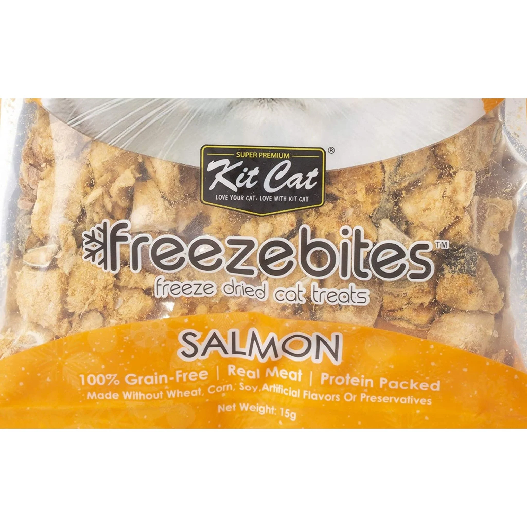Kit Cat Freeze Bites Salmon Cat Treats - 15g - Image 2