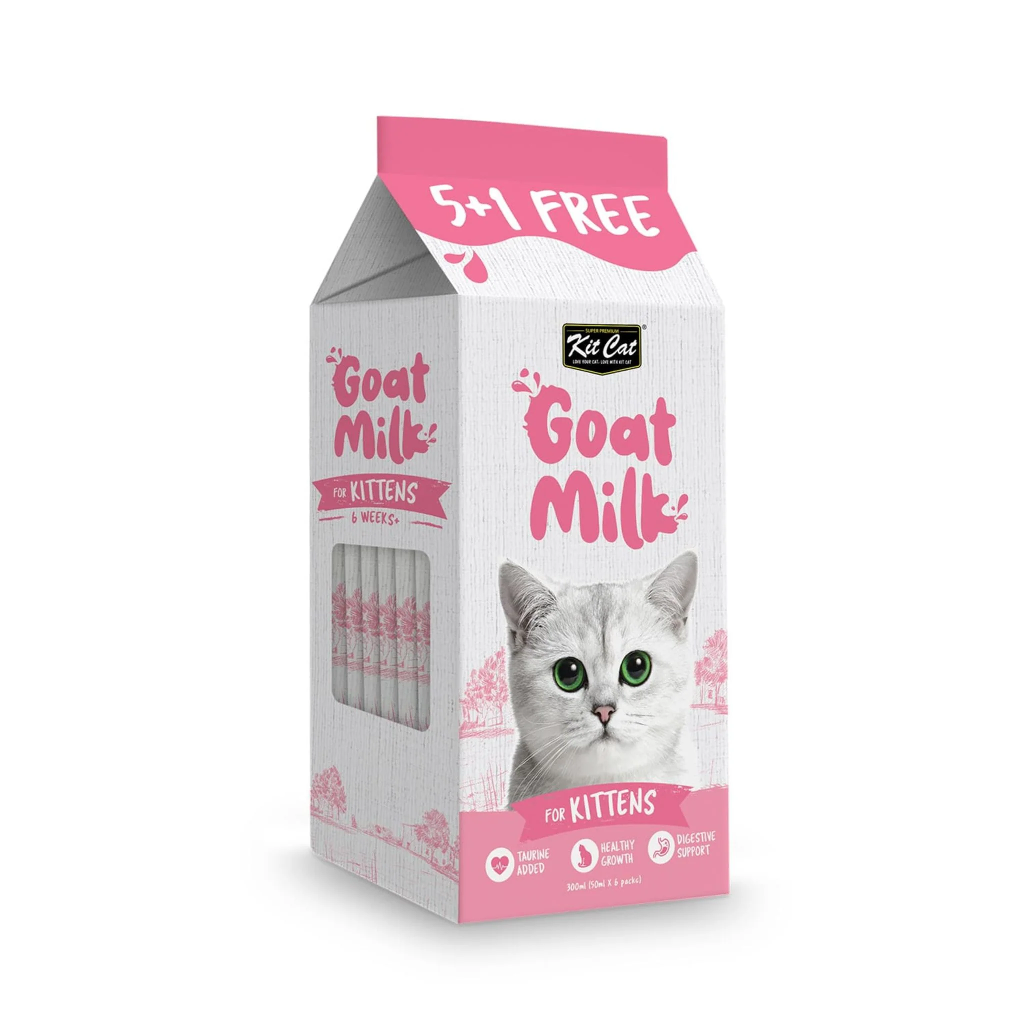 Kit Cat Goat Milk For Kittens 300ml - 6X50ml - Image 4