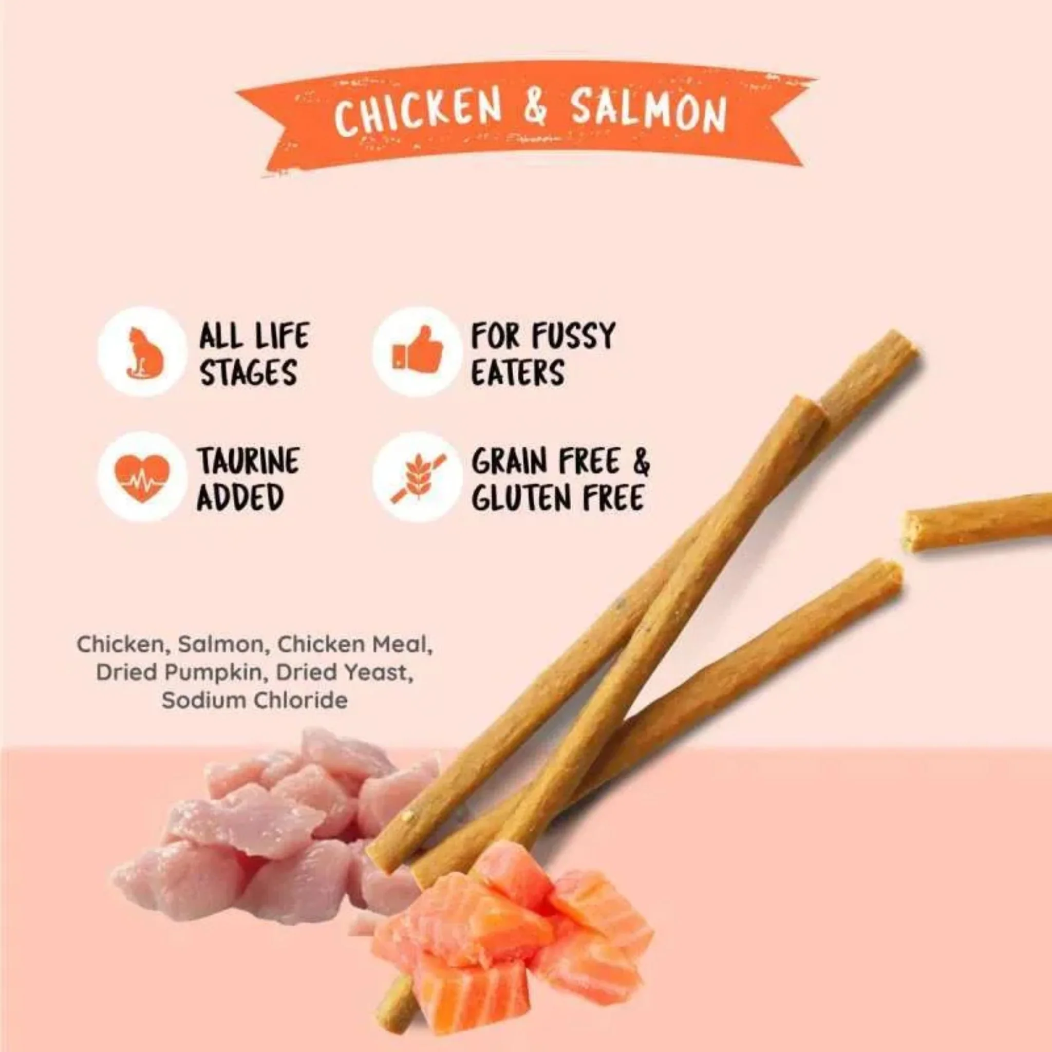 Kit Cat Grain Free Cat Stick Chicken & Salmon - 15G - Image 4
