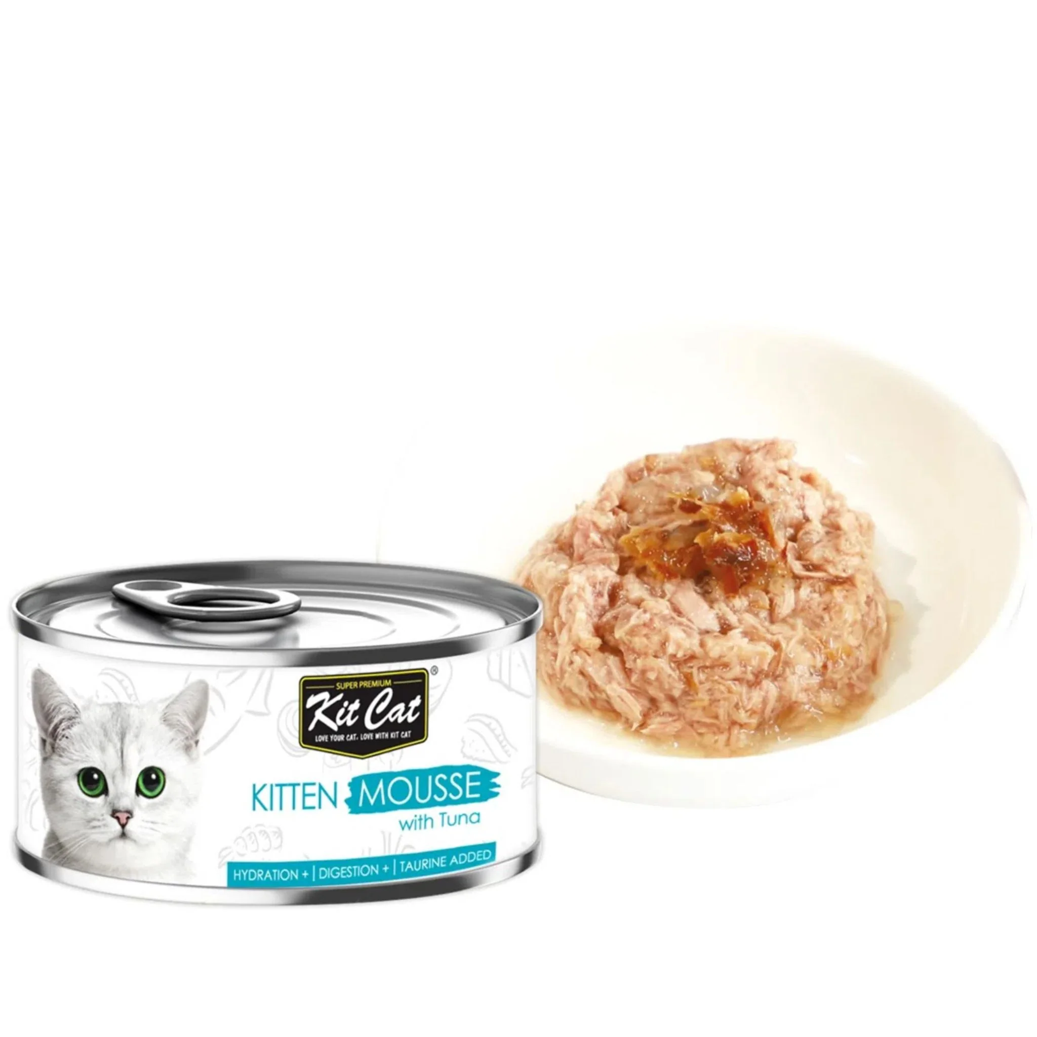 Kit Cat Kitten Mousse Grain Free Tuna Wet Food - 80g - Image 2