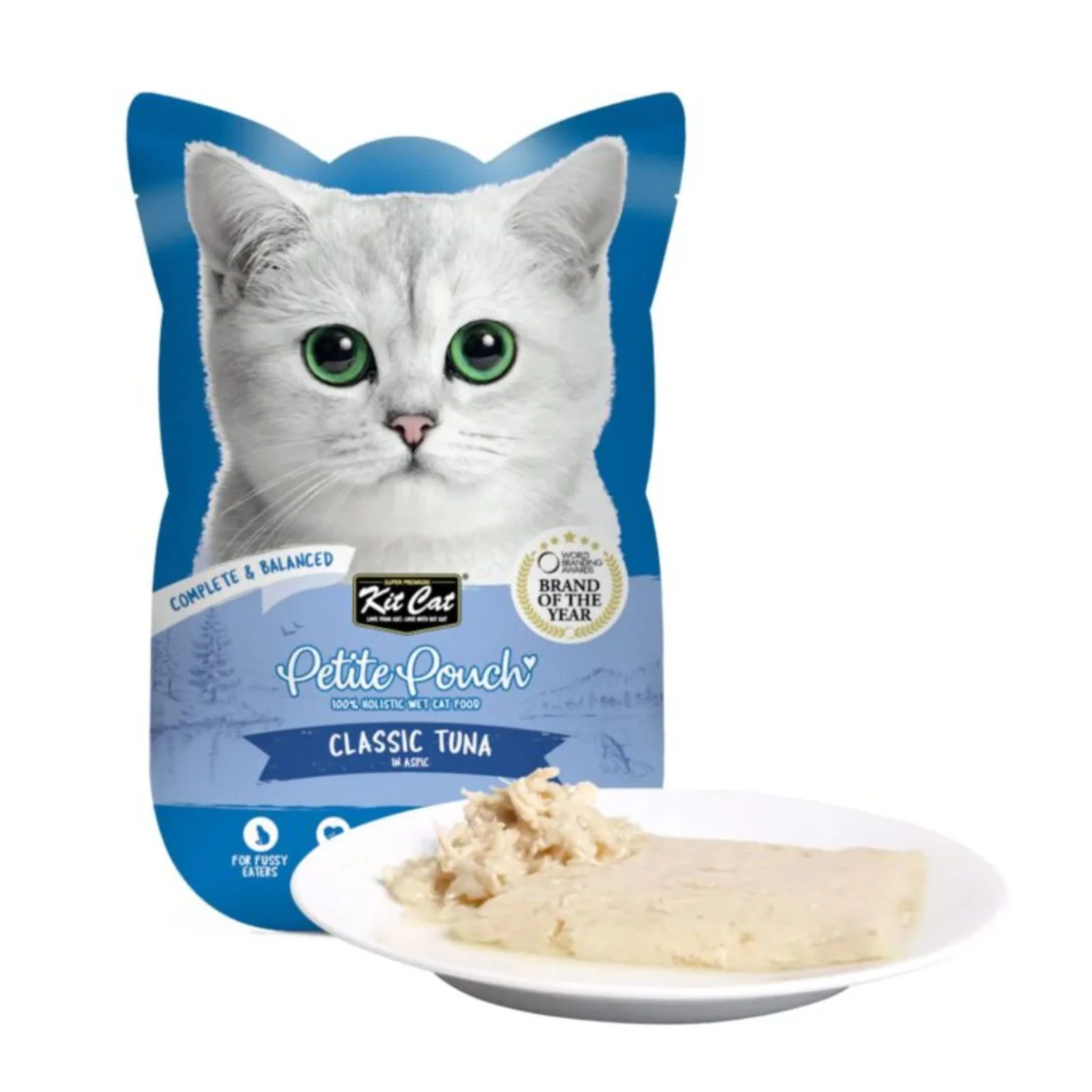 Kit Cat Petite Pouch - Classic Tuna In Aspic Wet Cat Food 70G - Image 2