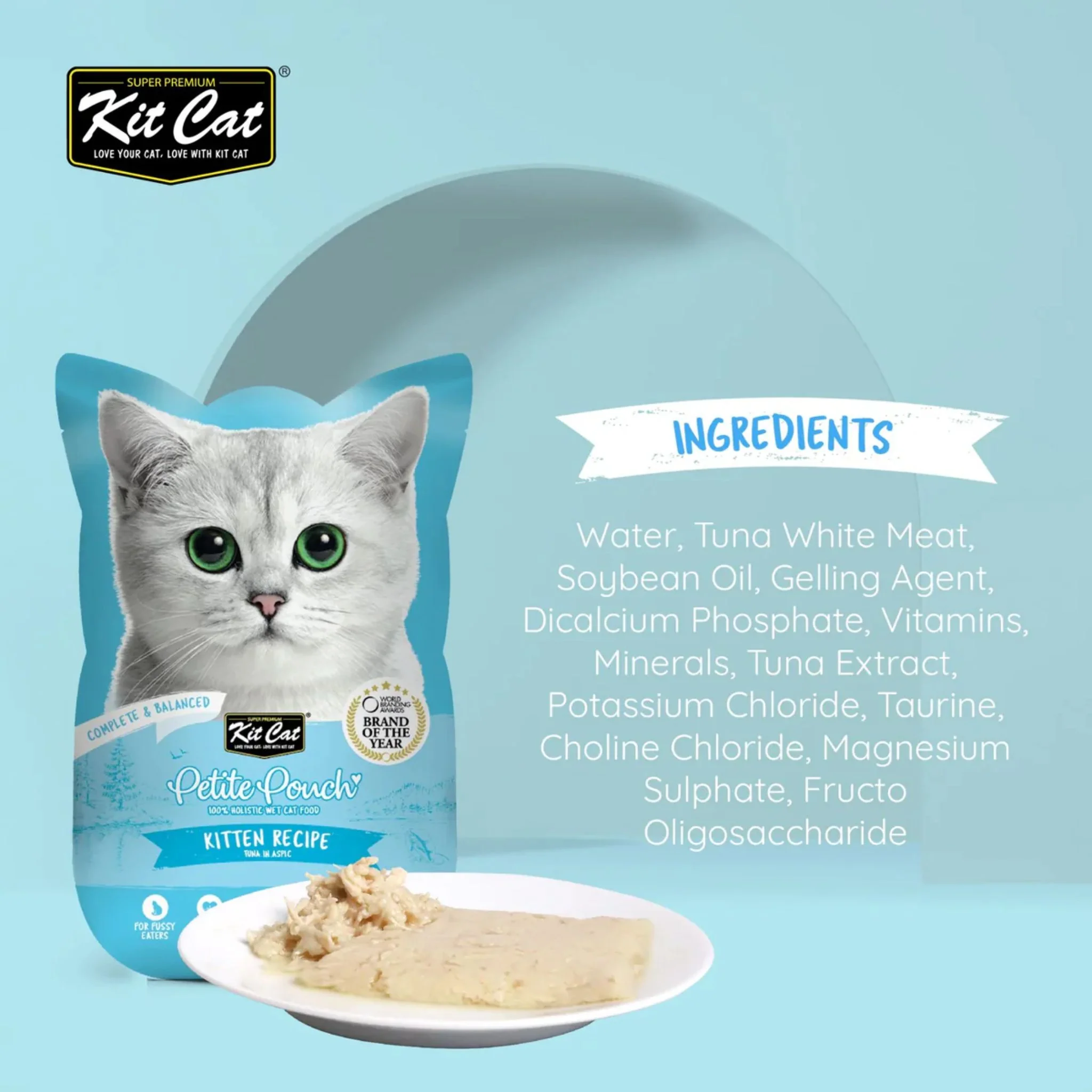 Kit Cat Kitten Petite Pouch Tuna Wet Cat Food - 70g - Image 3