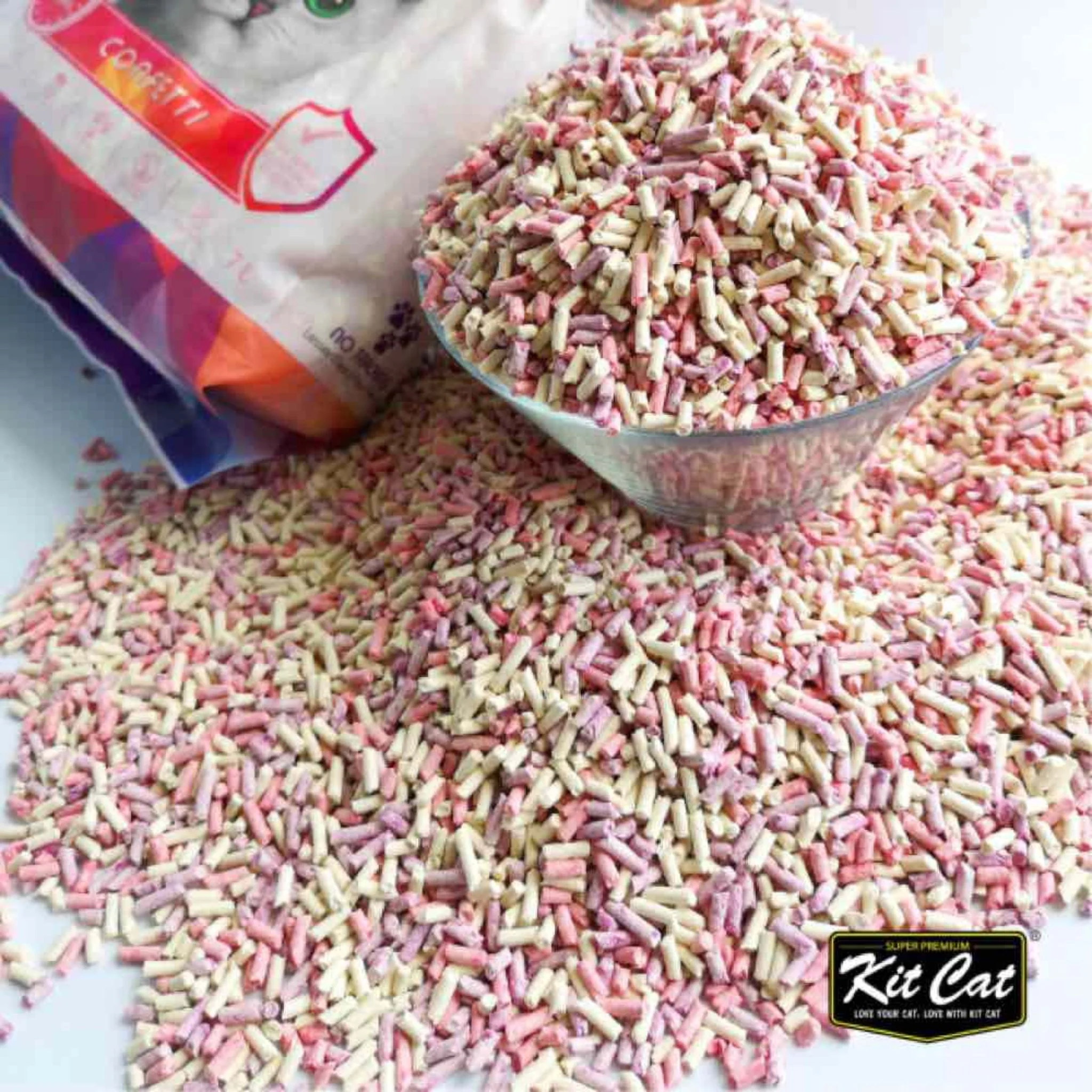 Kit Cat Soya Clump Confetti Cat Litter 7L - Image 2